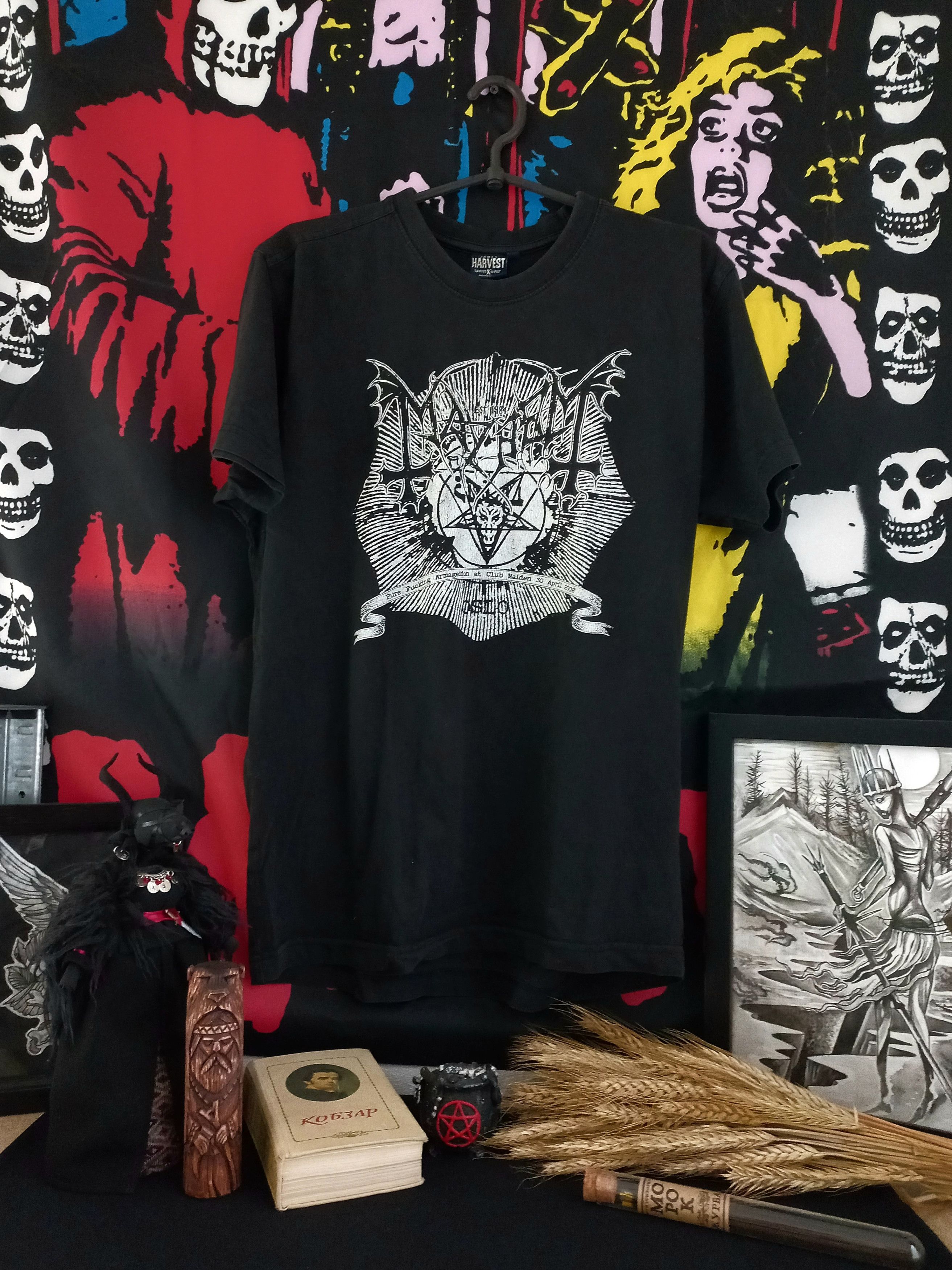 Band Tees × Vintage Rare Mayhem black metal band vintage t-shirt 2008 Size US M / EU 48-50 / 2 - 1 Thumbnail
