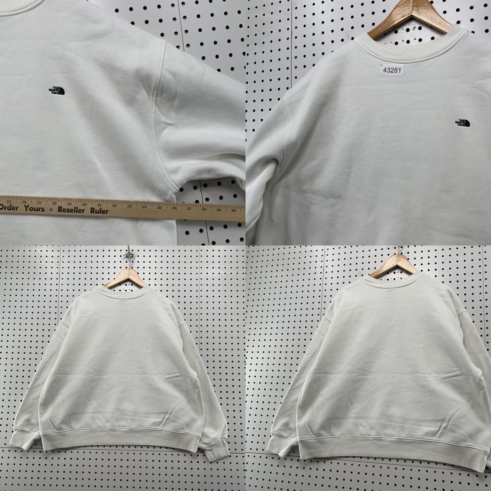 The North Face The North Face Crewneck Womens Large White Fleece Pullover Size L / US 10 / IT 46 - 8 Thumbnail