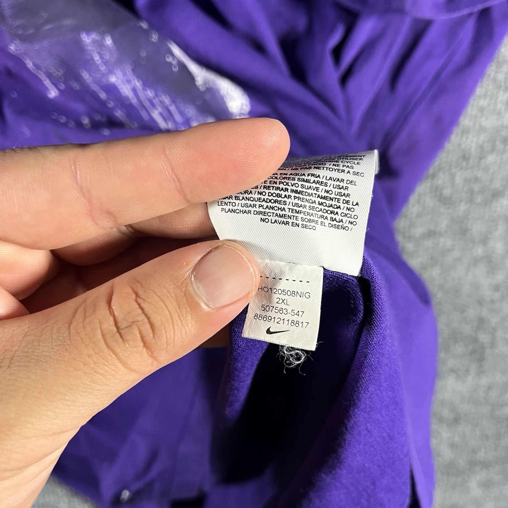 Nike VINTAGE Nike Kobe Bryant Dri-FIT T-Shirt 2XL Purple Short Sleeve Crew Neck Graphic Tee Men Lakers Mamba Vintage Size US XXL / EU 58 / 5 - 6 Thumbnail