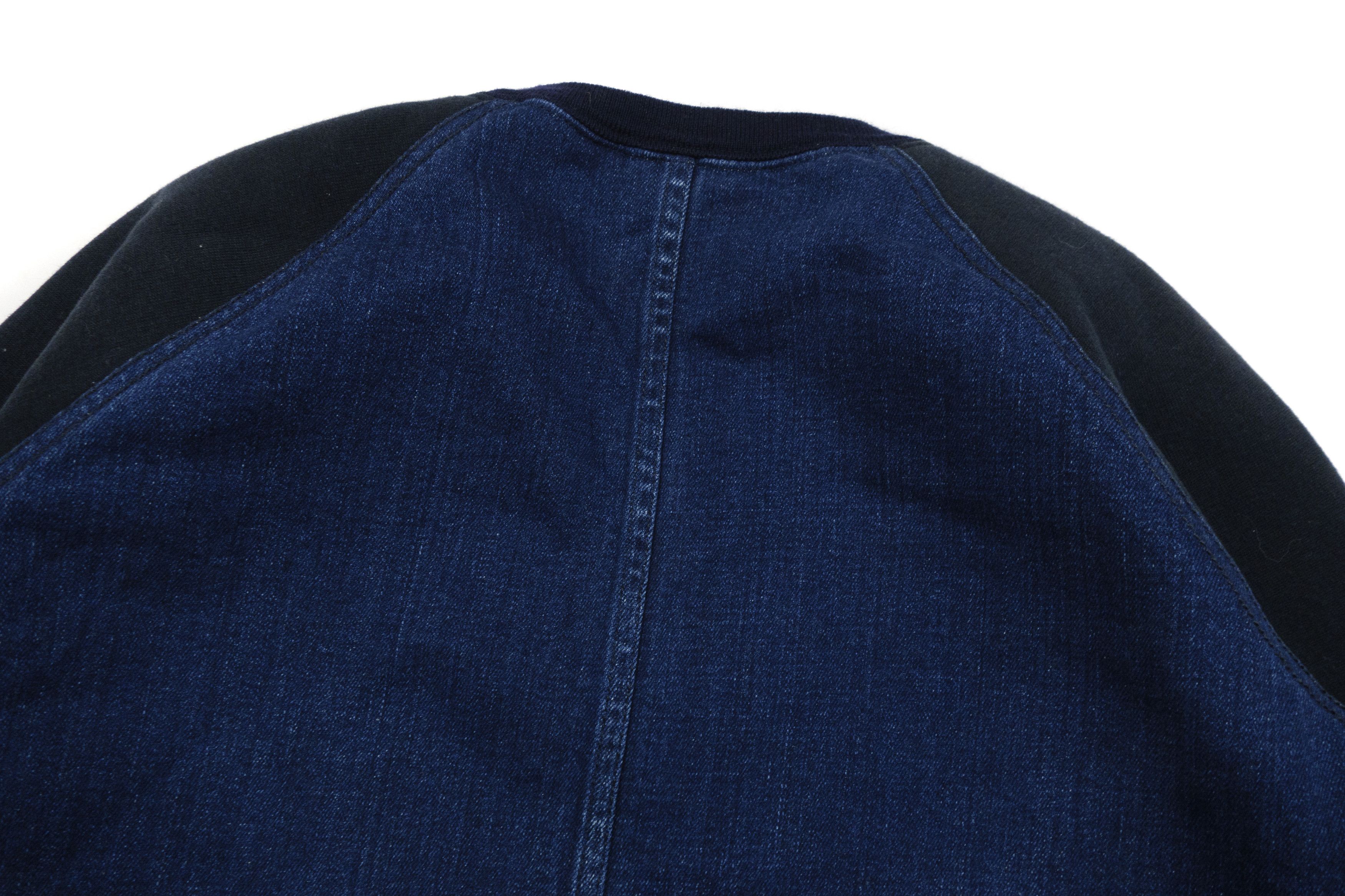 Louis Vuitton Block Knit Front Denim Asymmetric Shoulder Zip Sweatshirt Size M / US 6-8 / IT 42-44 - 4 Thumbnail