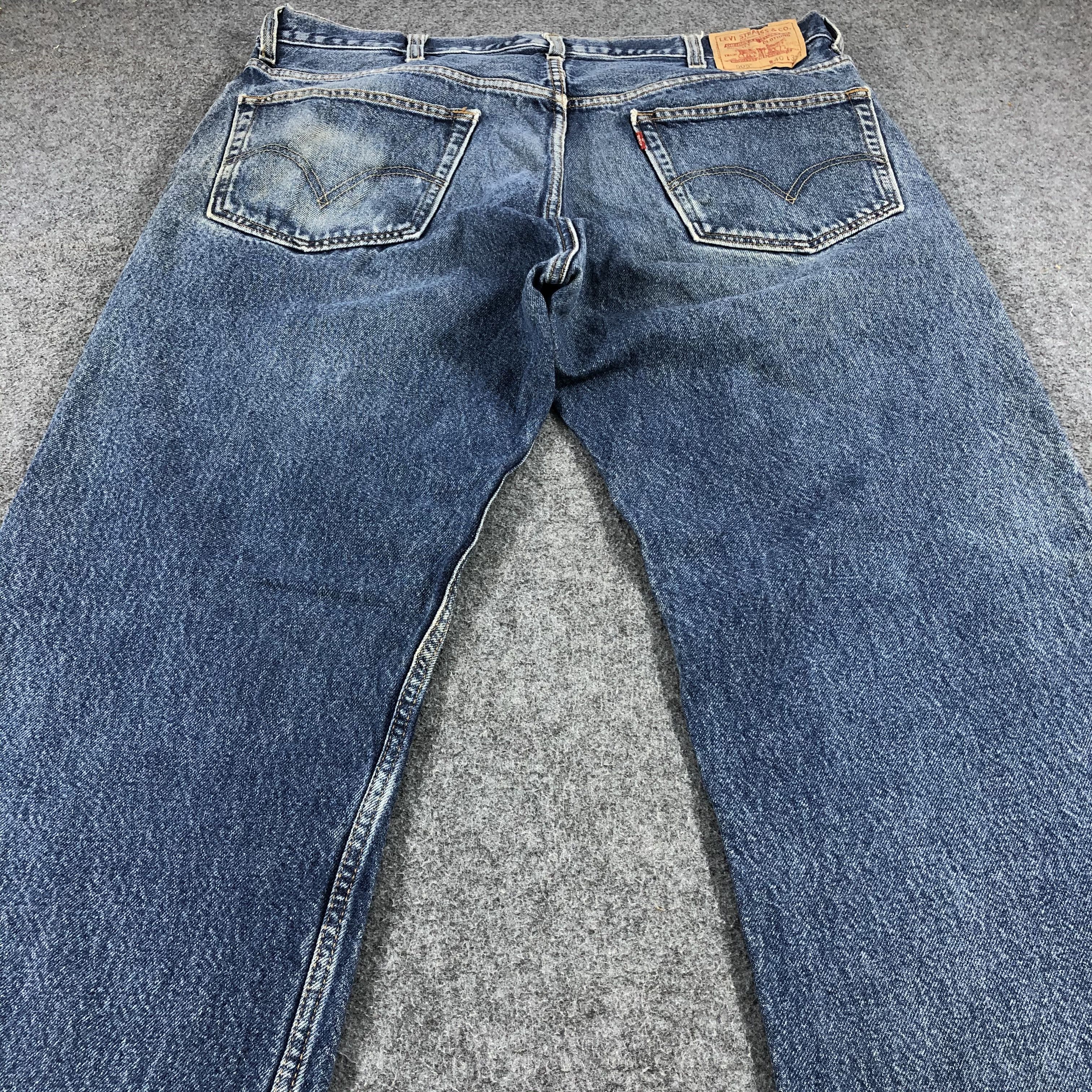 Levi's Vintage Levis 505 Jeans Rusty Washed Denim-J1074 Size US 40 / EU 56 - 4 Thumbnail