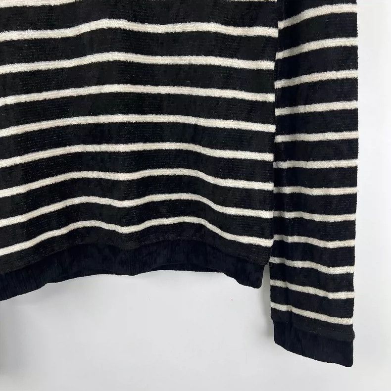 Saint Laurent Paris Saint Laurent Parisblack and white stripes and embroidered Size US S / EU 44-46 / 1 - 6 Thumbnail