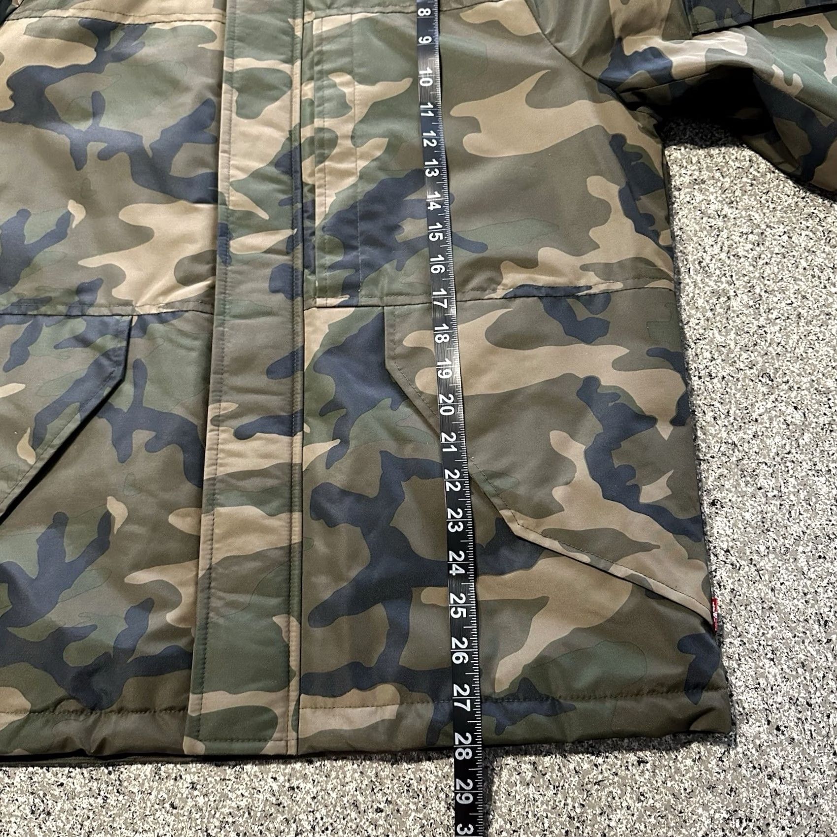 Levi's Levi's Parka Jacket Mens S Hooded Insulated Camouflage Army Green Size US S / EU 44-46 / 1 - 5 Thumbnail
