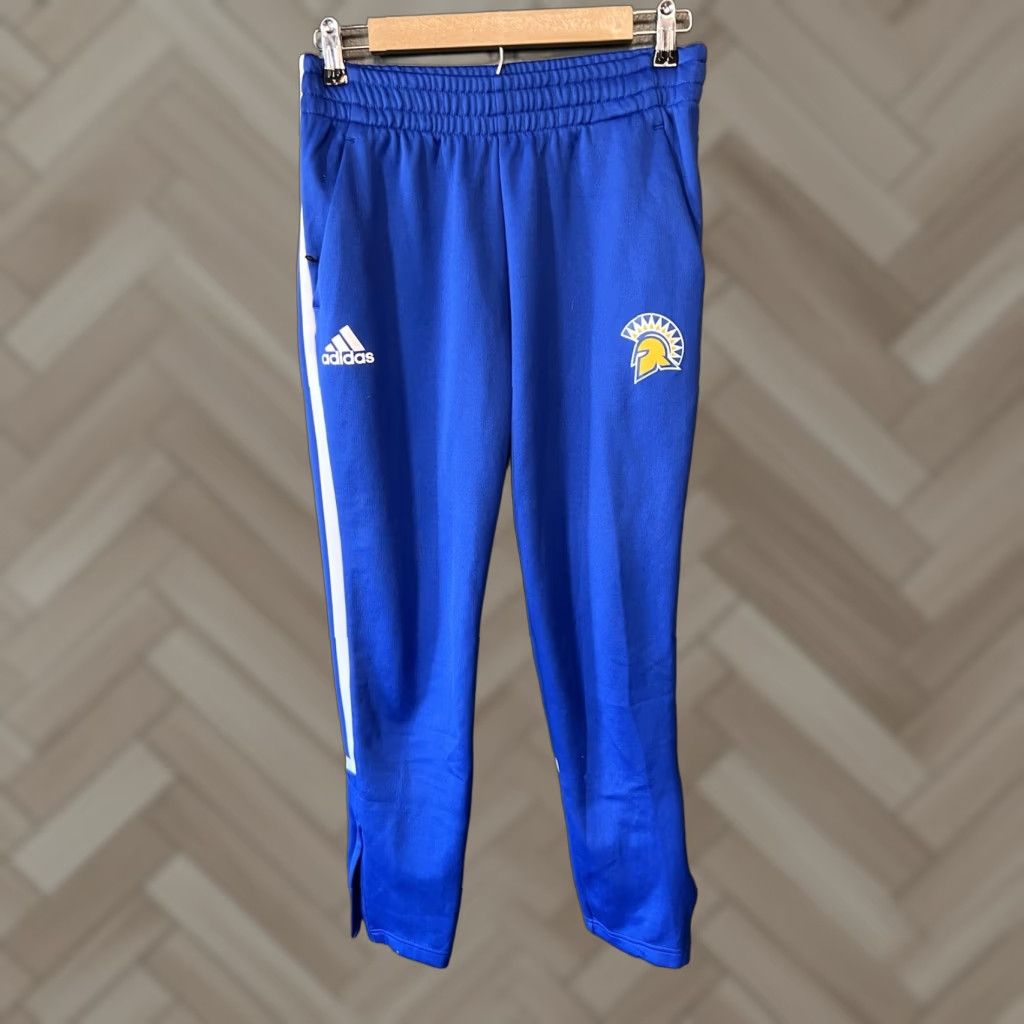 Adidas Adidas Mens Blue San Jose State Spartan Sweatpants Size S Size US 29 - 1 Thumbnail