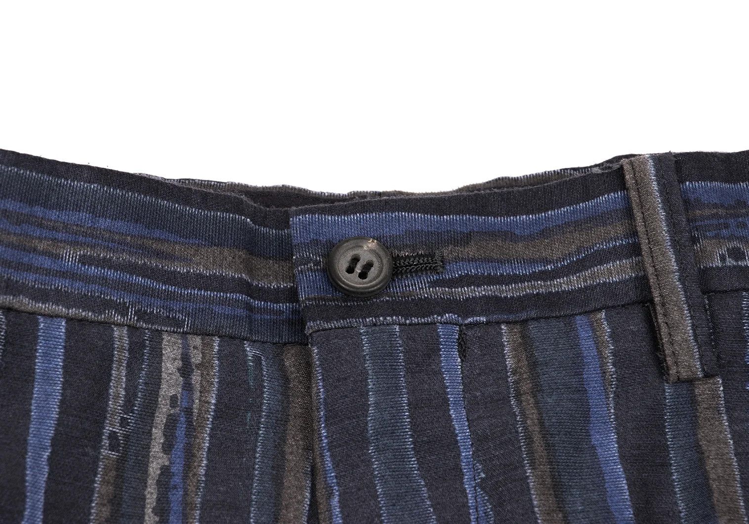 Issey Miyake Cotton-Poly Striped Pants in Blue Size US 32 / EU 48 - 3 Thumbnail