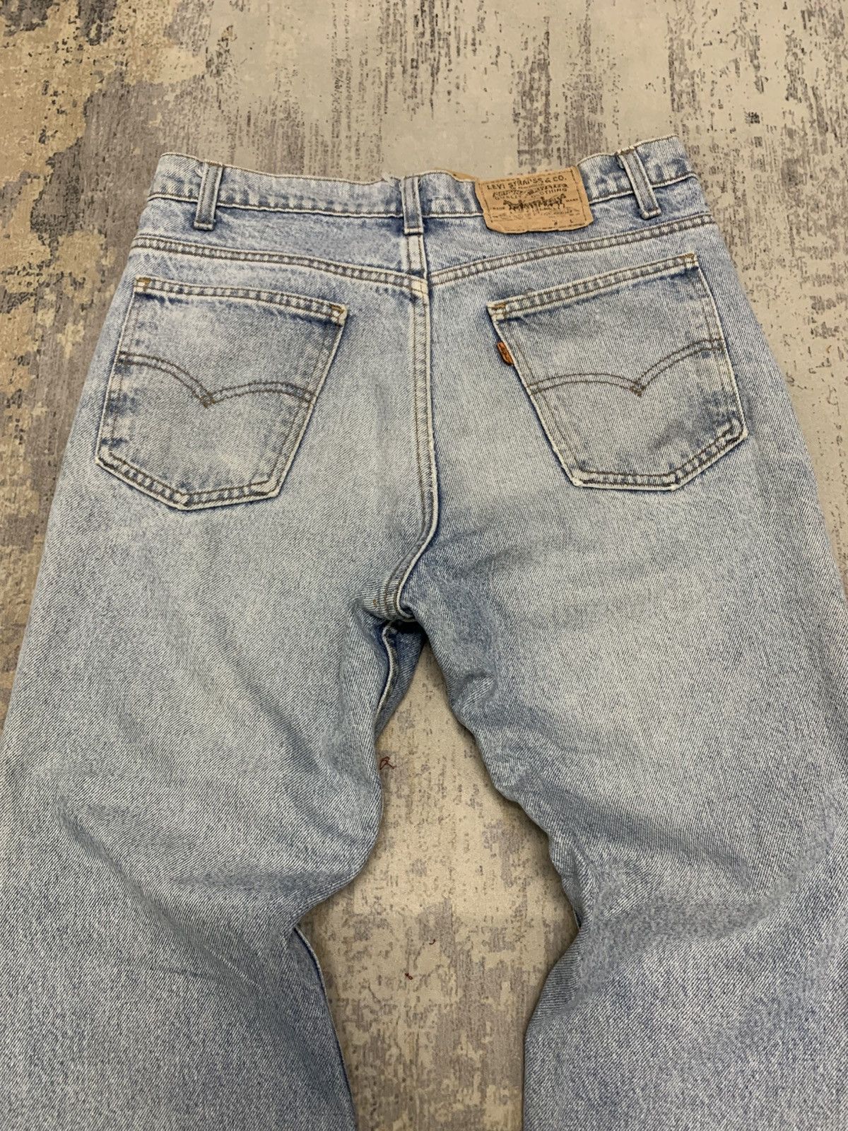 Levi's Vintage Levi's 517 Light Wash Distressed Grunge Jeans 32x27 Size US 32 / EU 48 - 9 Thumbnail
