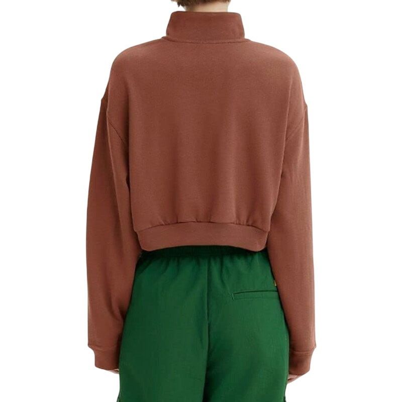 Levi's Levi's Women's ¼ Zip Sweater in Baked Clay, Size L Size L / US 10 / IT 46 - 2 Thumbnail