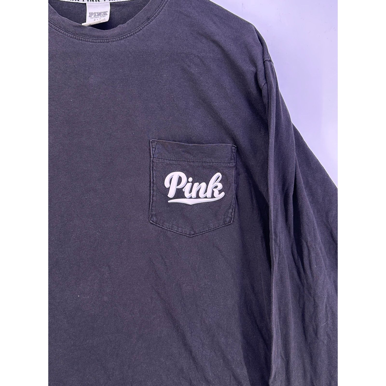 Pink VS Pink Longsleeve White gray Print Size Small Size S / US 4 / IT 40 - 5 Thumbnail