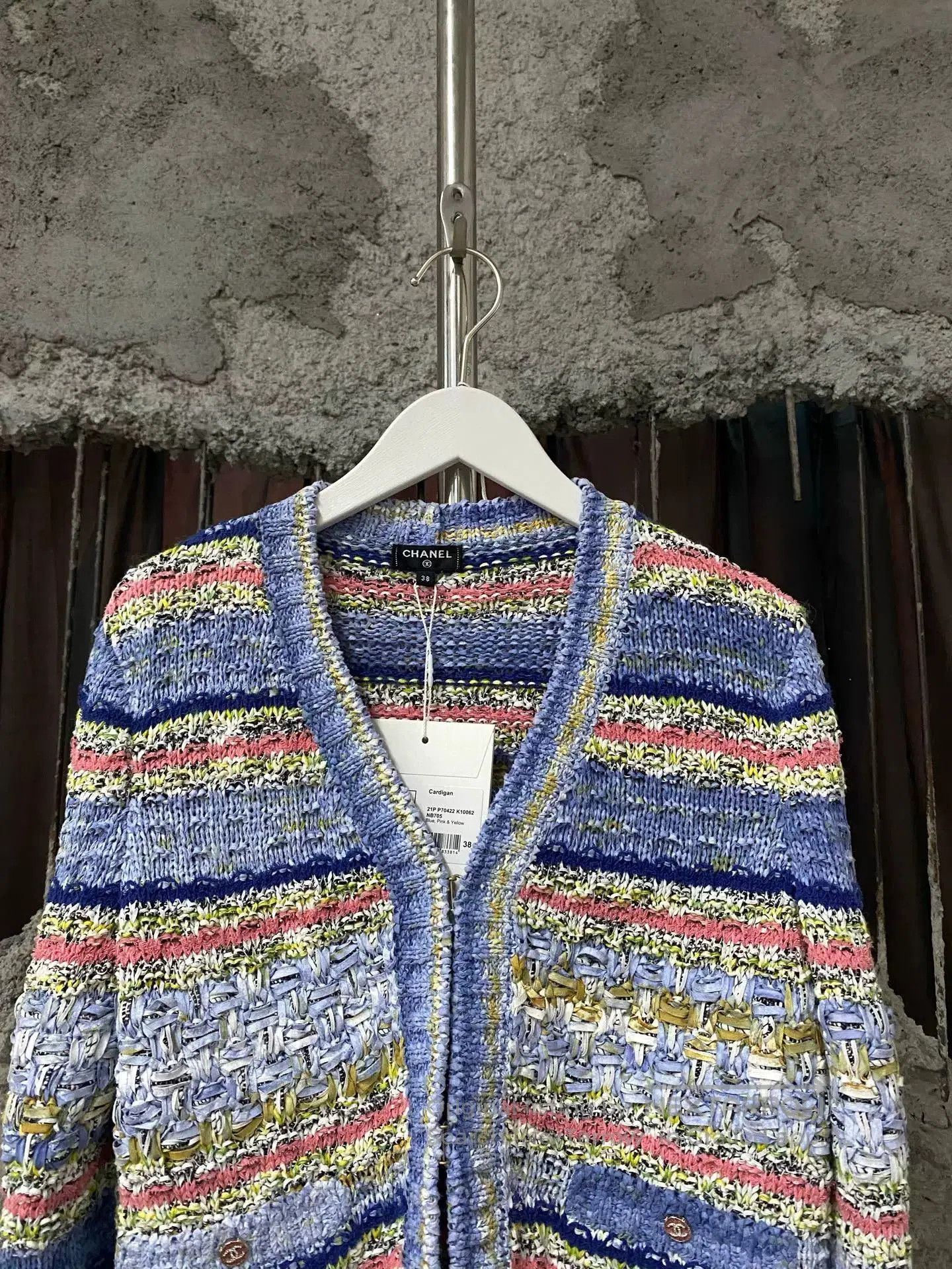Chanel Chanel Wool Striped Cardigan. Size US XS / EU 42 / 0 - 3 Thumbnail