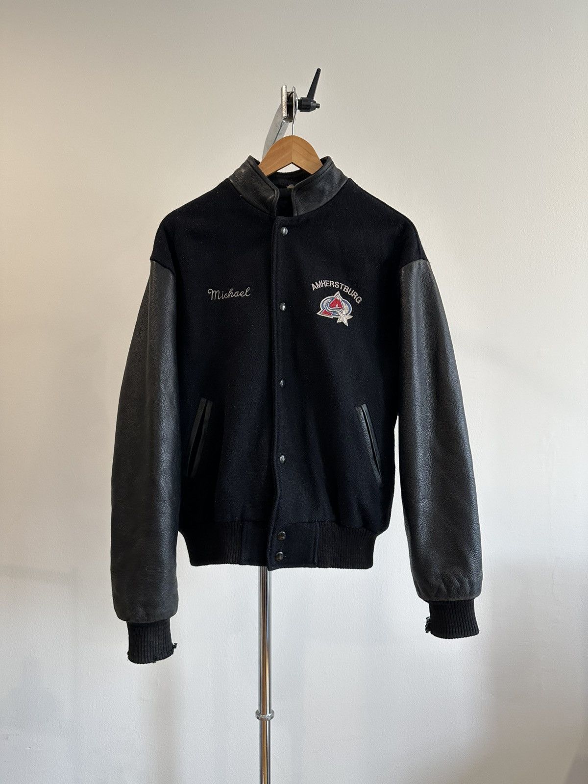Vintage VINTAGE 1980s AMHERSTBURG VARSITY LETTERMAN JACKET Size US M / EU 48-50 / 2 - 1 Thumbnail