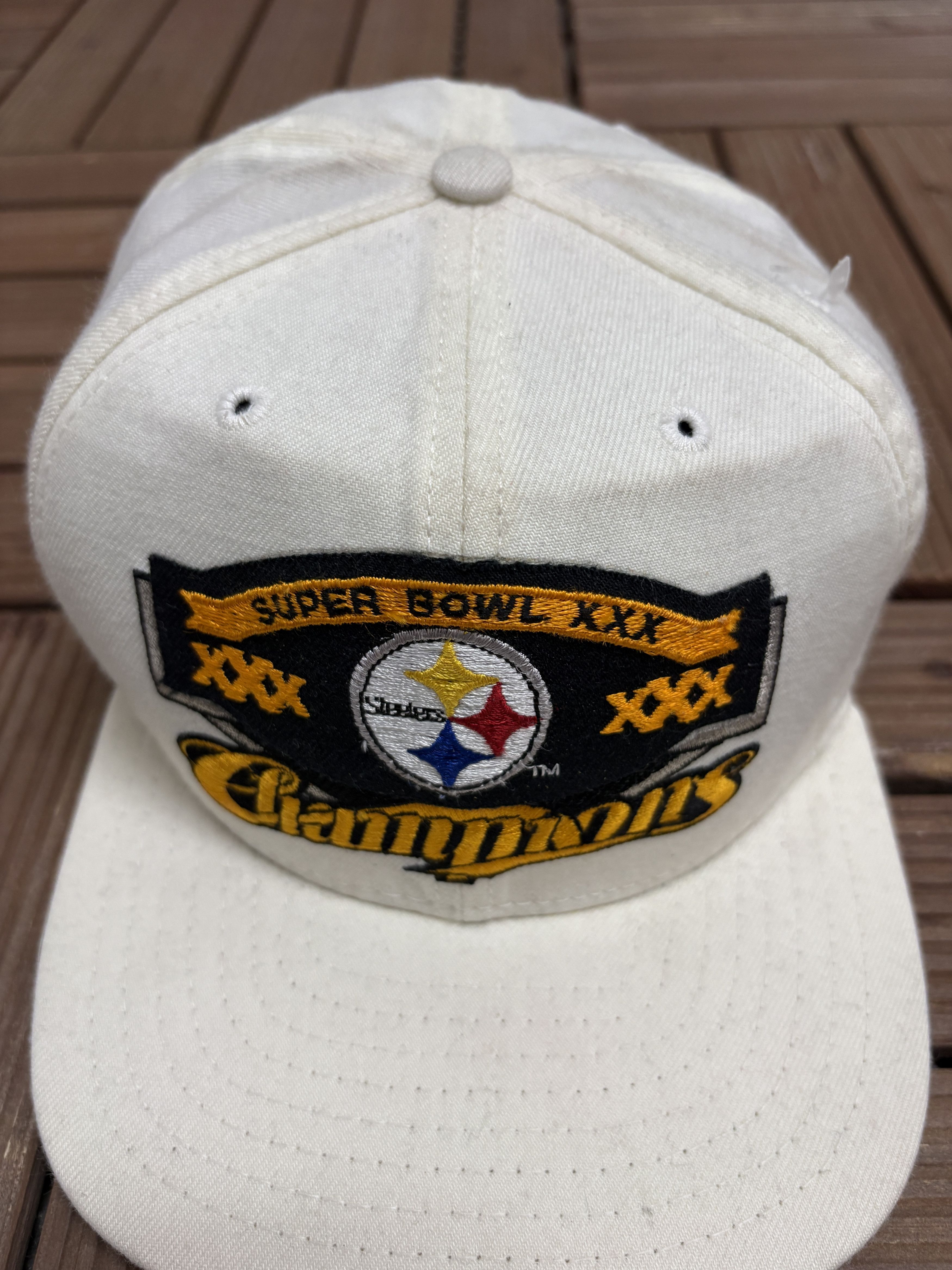 Vintage Pittsburgh Steelers Super Bowl XXX Champions Vintage Hat Size ONE SIZE - 3 Thumbnail