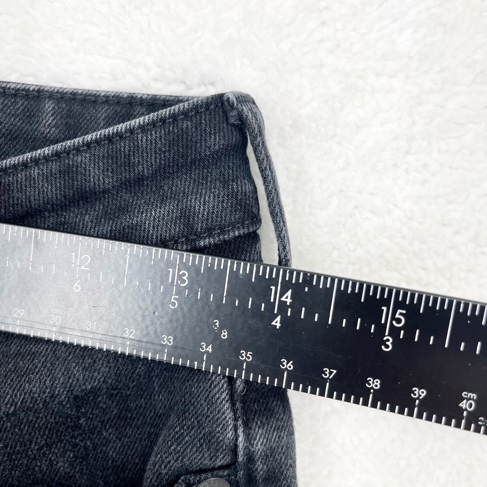 Everlane Everlane Skinny Mid Rise Ankle Cut Black Cotton Jean Size 28 Size 28" / US 6 / IT 42 - 4 Thumbnail