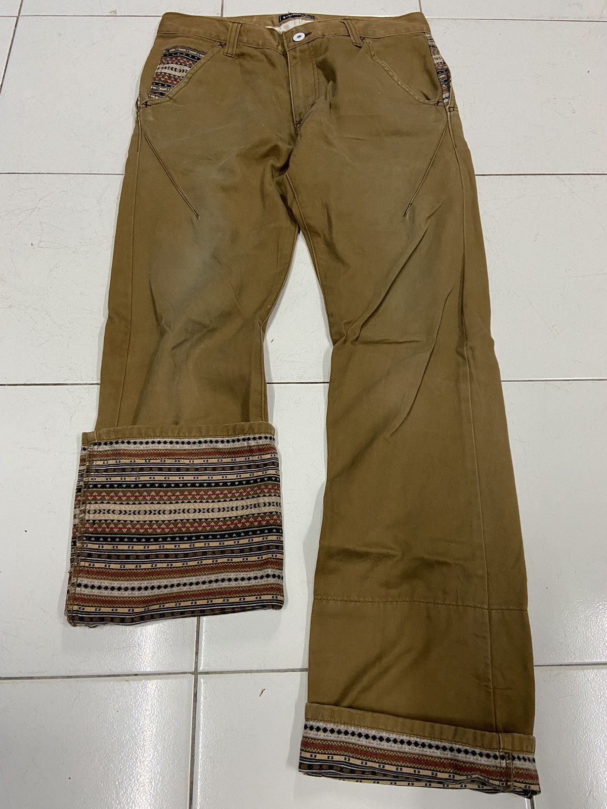 Japanese Brand BLACK (R)EVOLUTION LABEL DOUBLE WAIST STYLE RARE PANTS Size US 30 / EU 46 - 2 Thumbnail