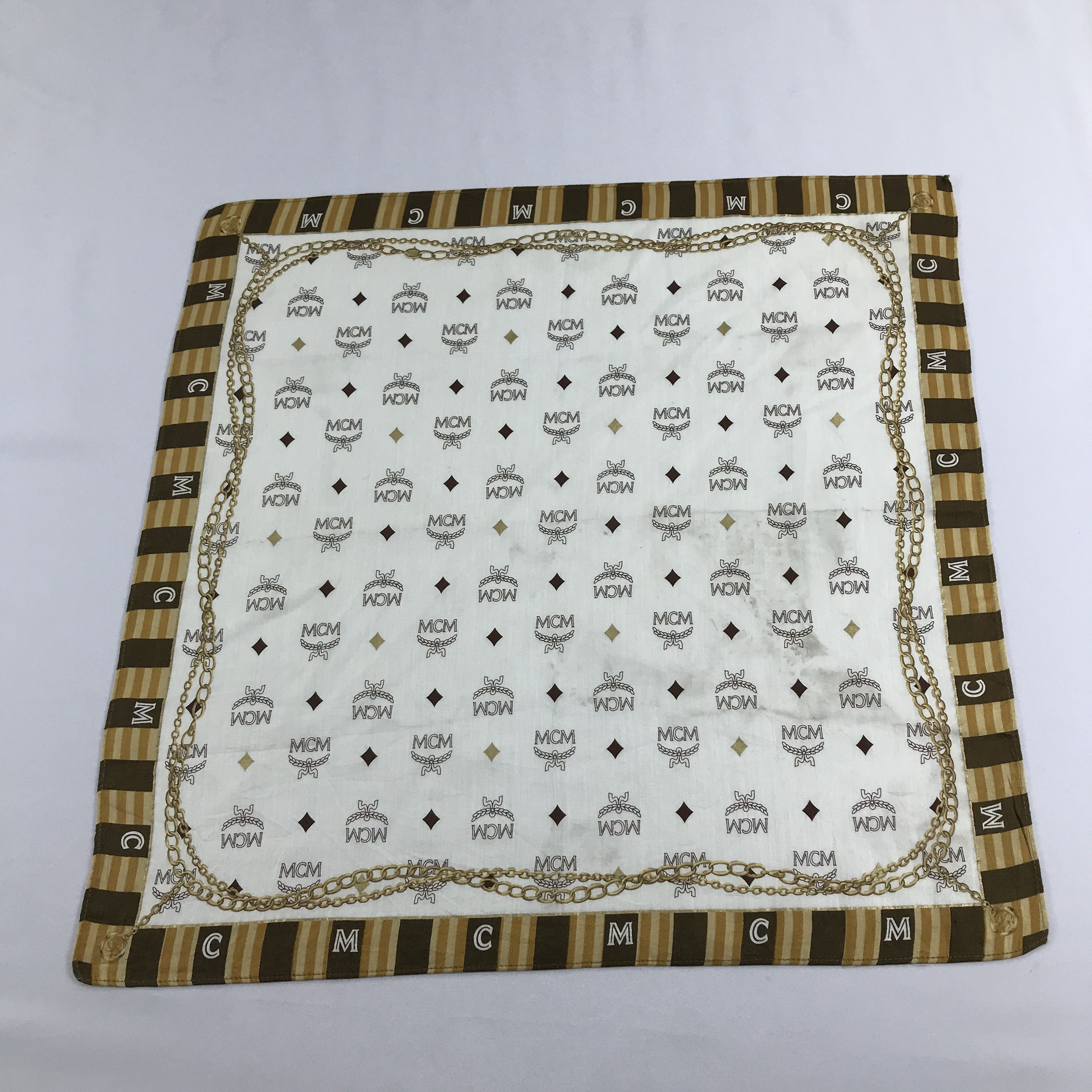 MCM MCM Monogram Handkerchief Neckerchief Bandana H1118 Size ONE SIZE - 3 Thumbnail