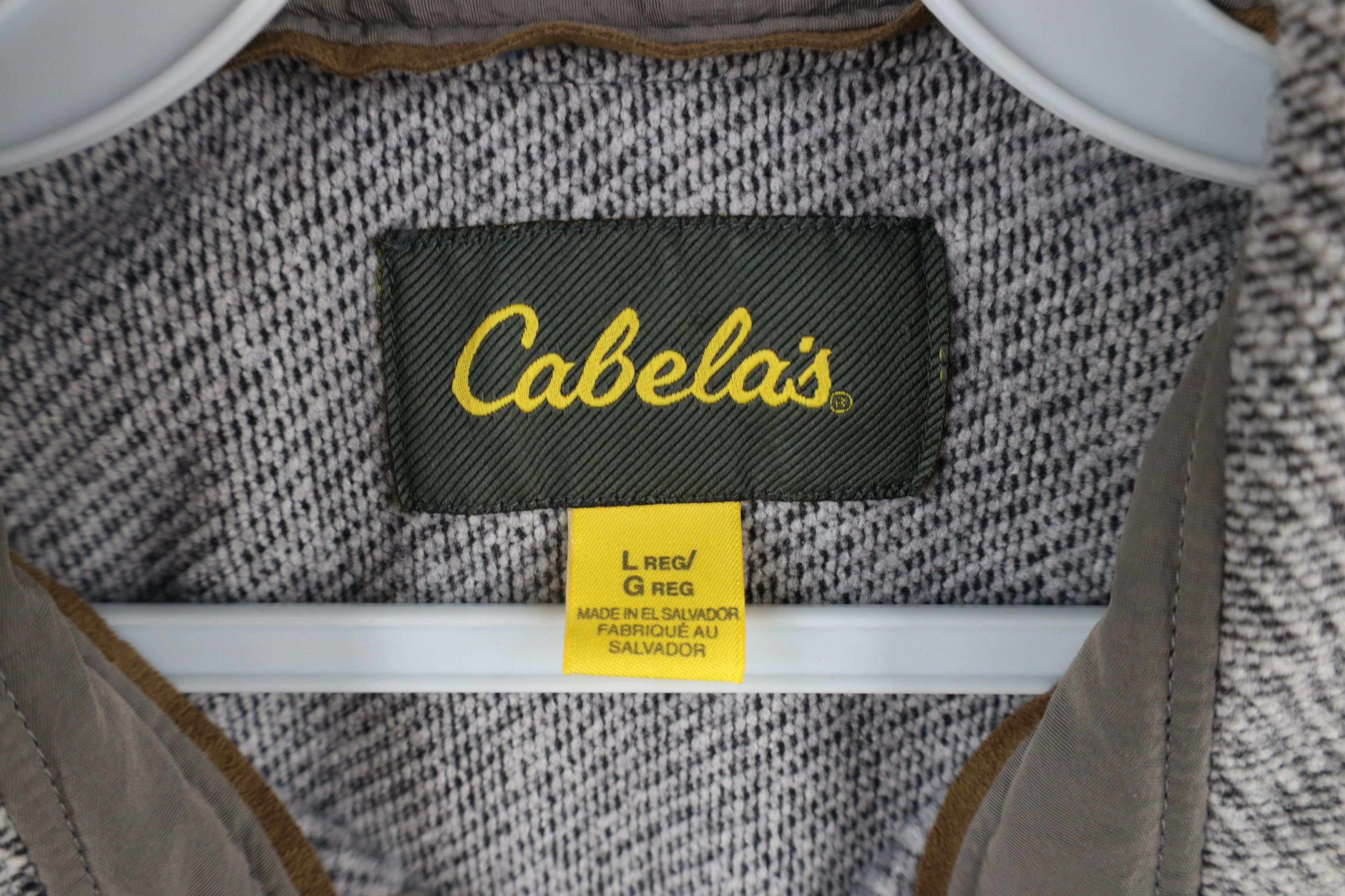 Cabelas × Vintage Vintage Cabelas Fleece Button Shirt Jacket Jac Shirt Gray Size US L / EU 52-54 / 3 - 5 Thumbnail