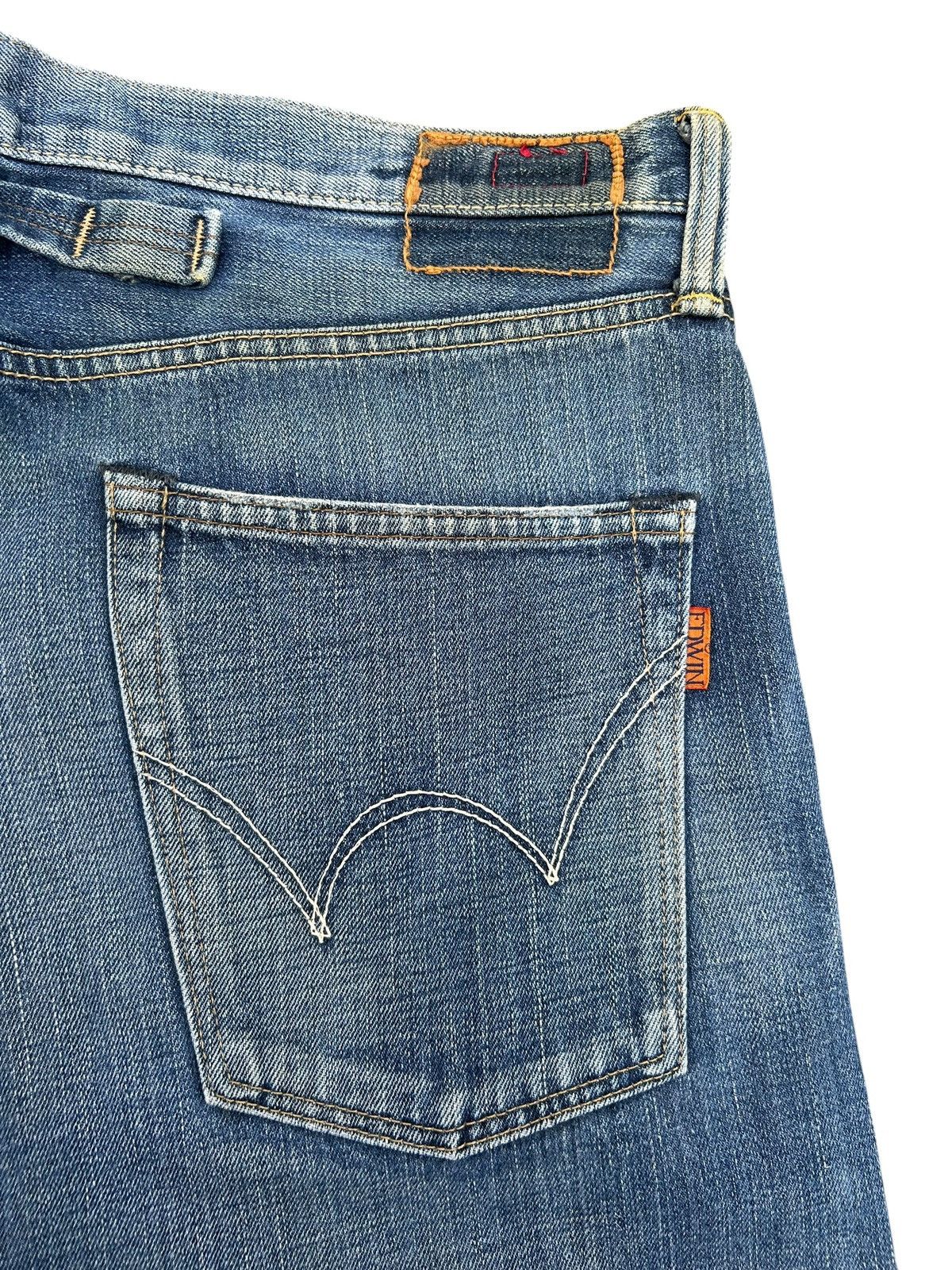 Kapital Buckle Back Vintage Edwin Selvedge Distressed Denim Jeans Size US 37 - 12 Thumbnail