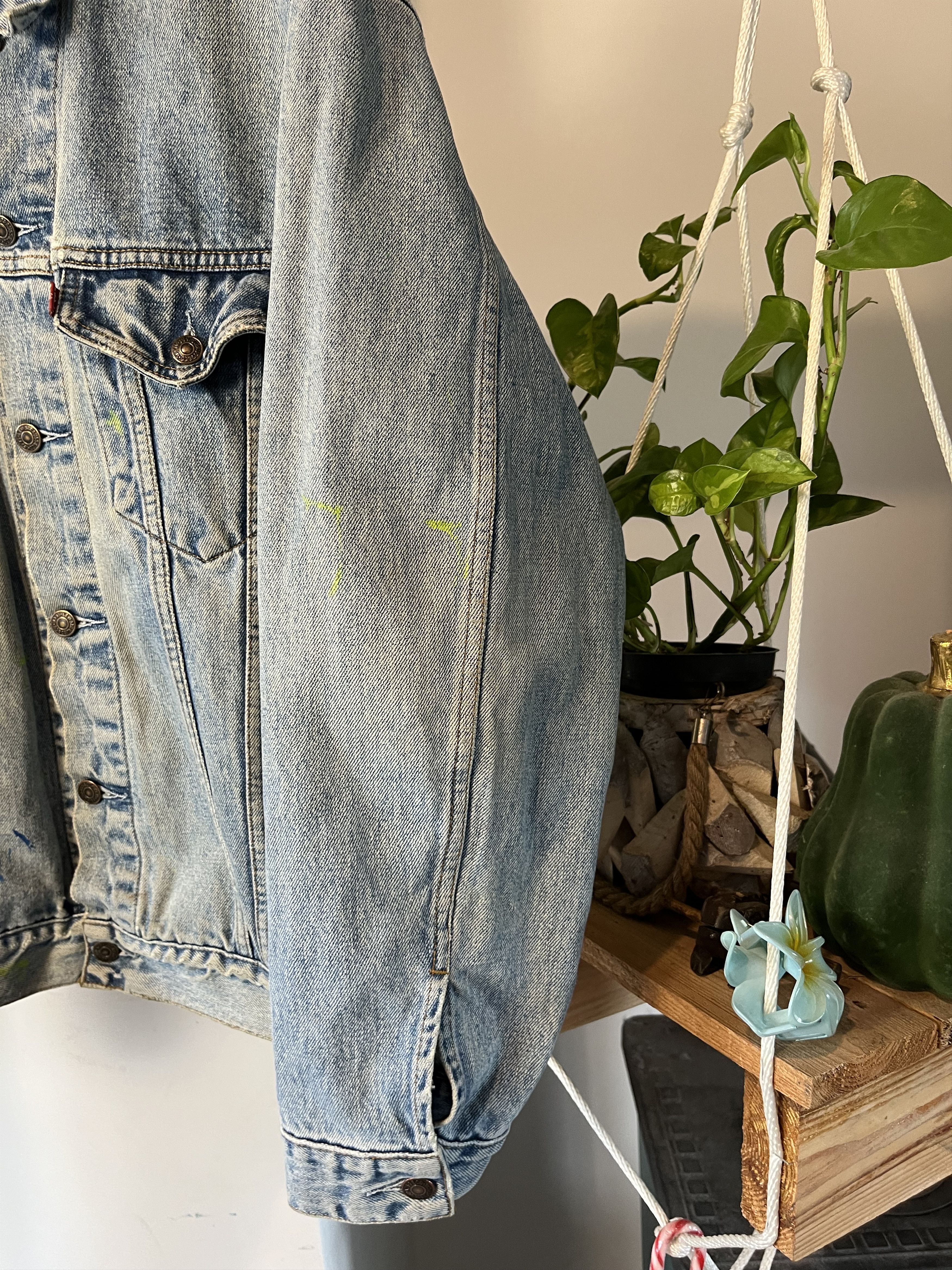 Levi's × Levi's Vintage Clothing × Vintage 1995 Levi's Baby Blue Distressed Trucker Jacket 70503 02 Size US XL / EU 56 / 4 - 8 Thumbnail