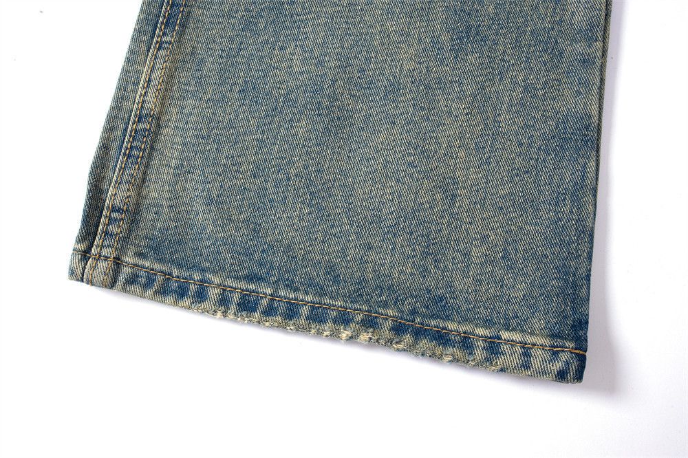 Japanese Brand × Jean Men's punk gradient washed straight distressed jeans y2k Size US 32 / EU 48 - 6 Thumbnail