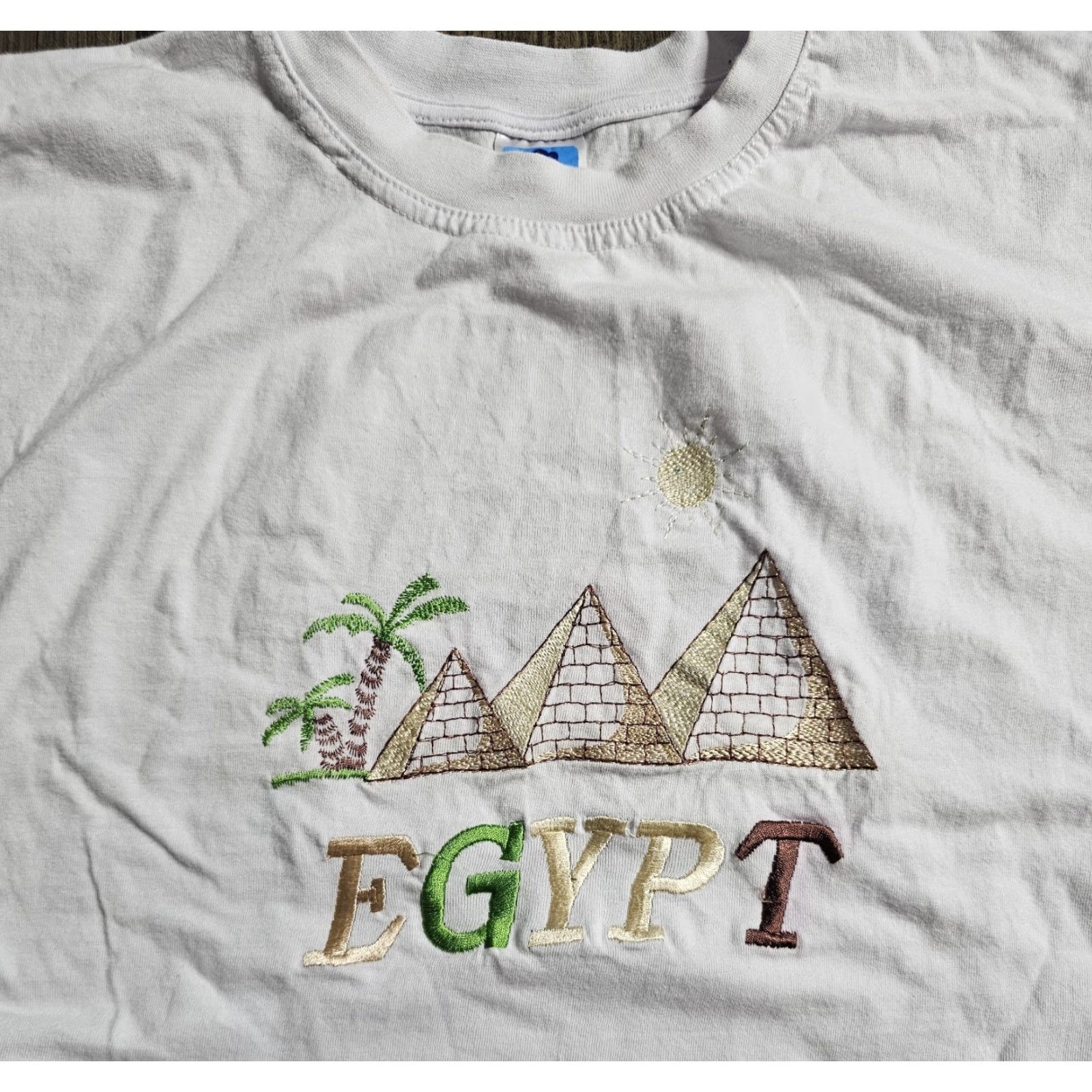 Vintage VINTAGE Retro Womens XXL Egypt Pyramids T Shirt Stiched Souvenir Size XXL / US 16-18 / IT 52-54 - 2 Thumbnail