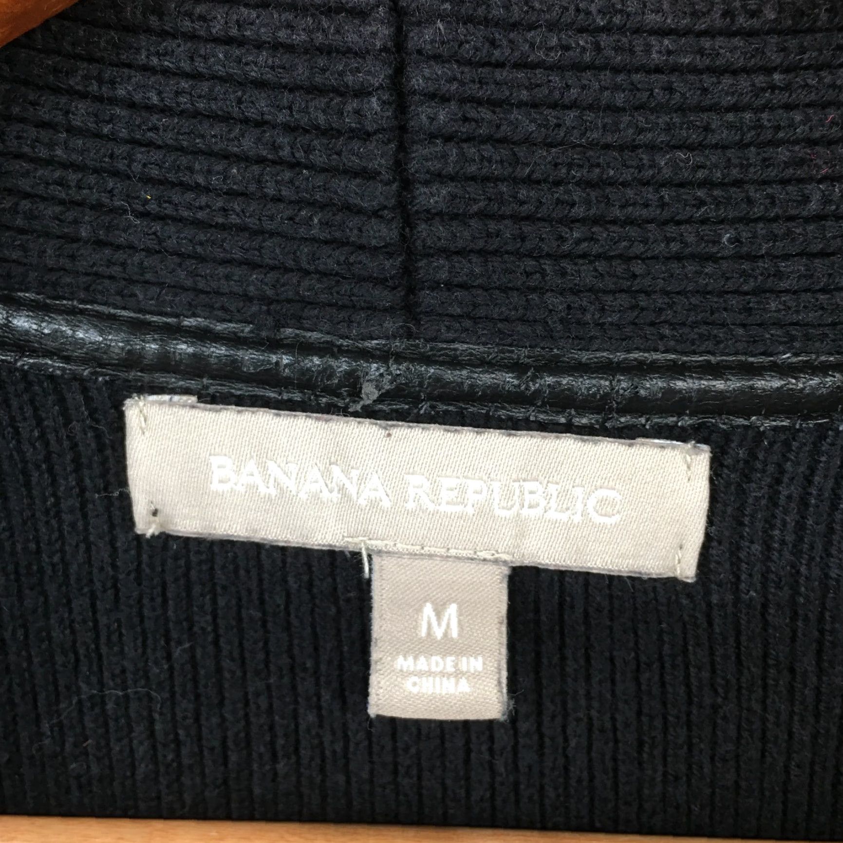 Banana Republic Banana Republic Cardigan Sweater Womens M Black Cotton Blend Long Sleeve Open Cardigan Size M / US 6-8 / IT 42-44 - 6 Thumbnail