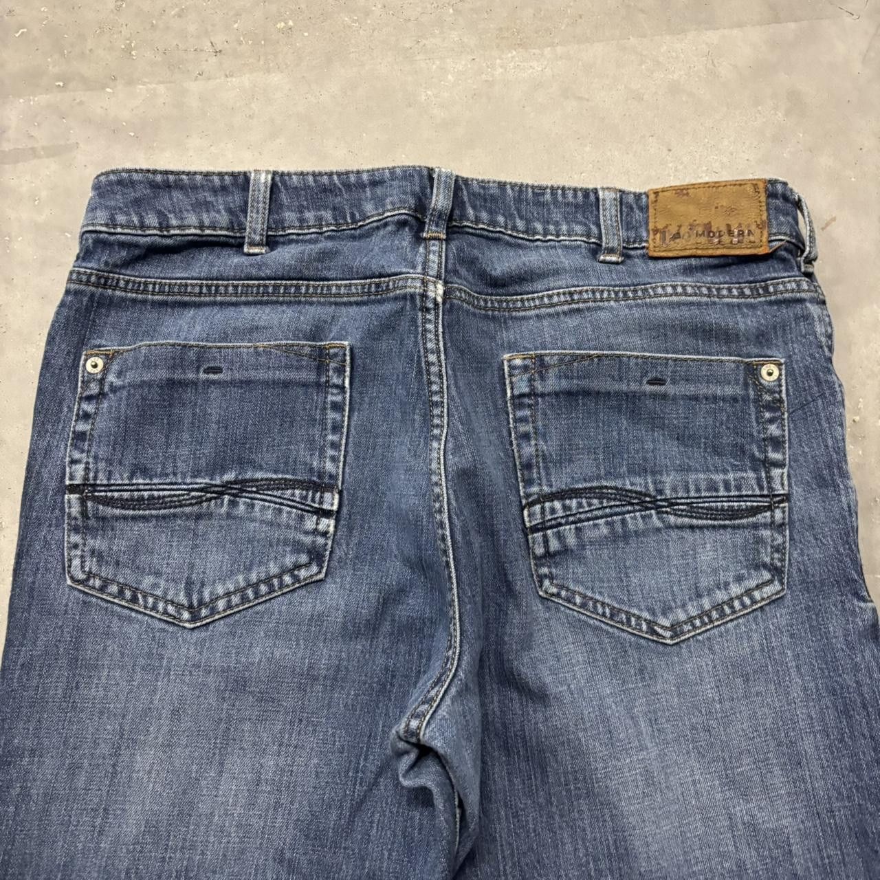 Japanese Brand × Vintage Crazy Vintage Y2K/2000s Grunge Dark Wash Essential Denim Jeans! Size US 32 / EU 48 - 7 Thumbnail