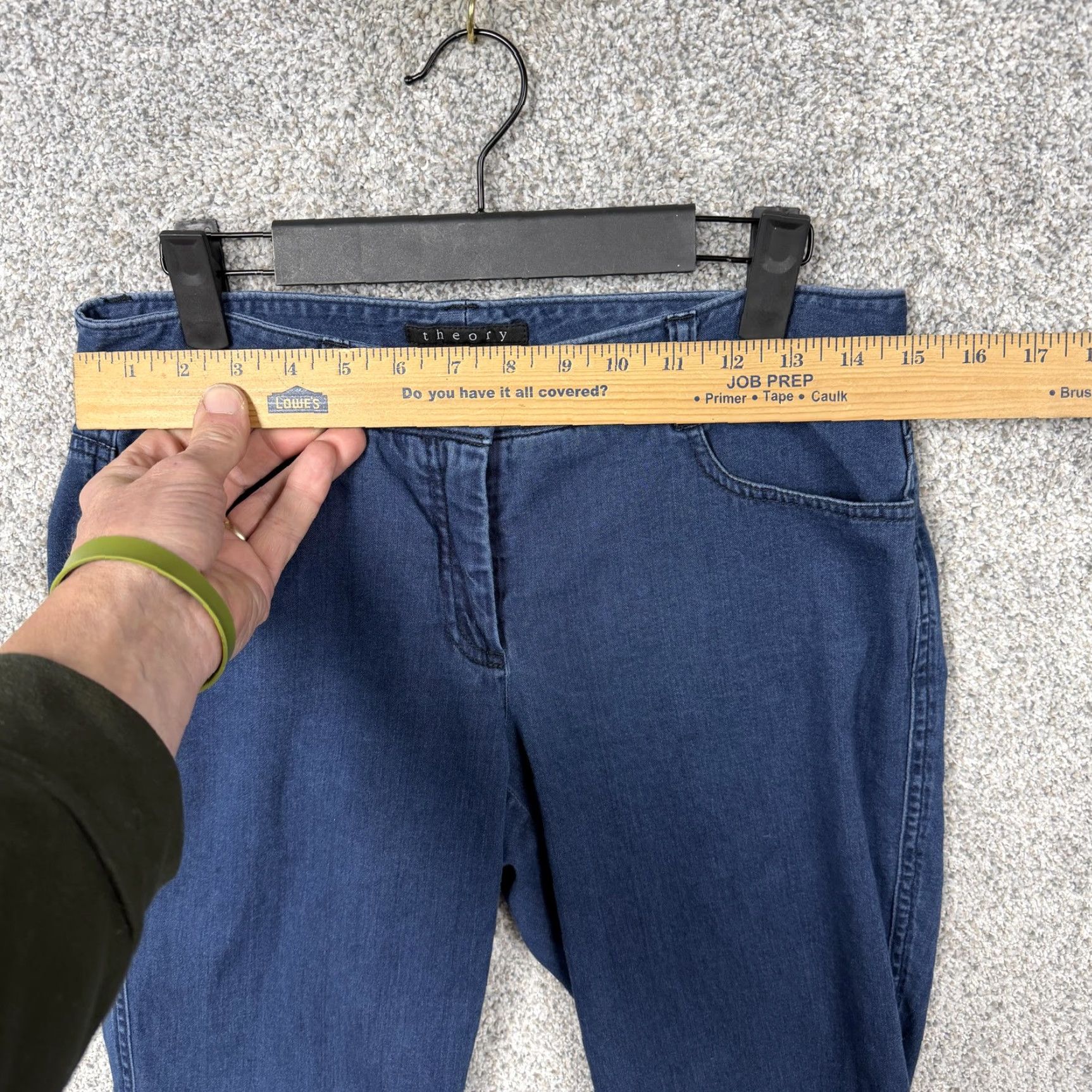 Theory Theory Jeans Womens 4 30x29 Blue Skinny Dark Dixie Sateen Denim Normcore Jeans Womens Slim Skinny Dark Blue 30 Inseam 29 Inseam 4 Size 27" / US 4 / IT 40 - 2 Thumbnail