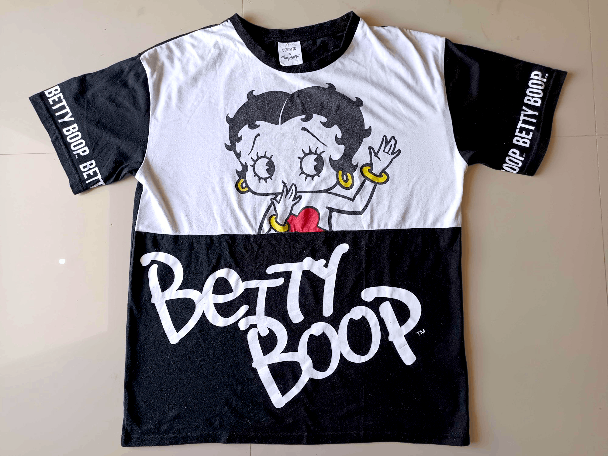 Cartoon Network × Japanese Brand × Vintage VINTAGE BETTY BOOP X DENIFITS T-SHIRT Size US XL / EU 56 / 4 - 12 Thumbnail