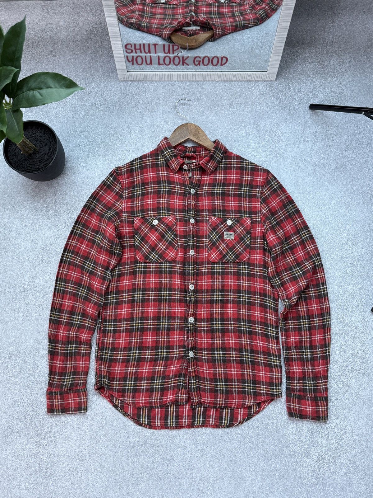 Denim & Supply Ralph Lauren Denim & Supply Ralph Lauren Plaid Flannel Shirt Check Button Size US S / EU 44-46 / 1 - 1 Thumbnail
