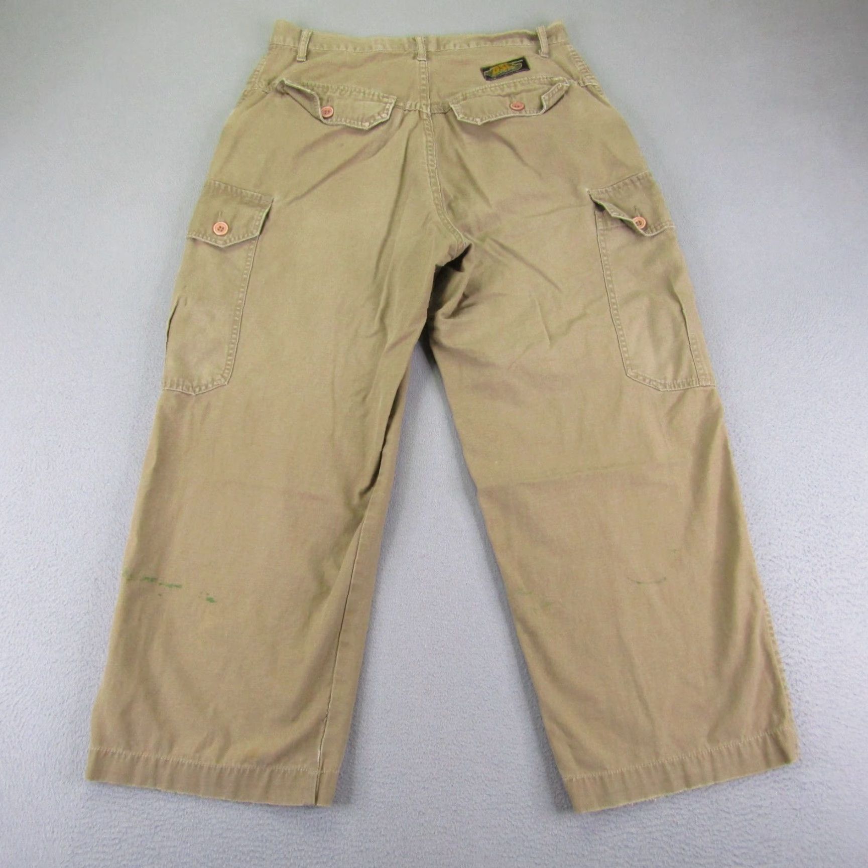 Vintage VINTAGE Gasoline Cargo Pants Men 32x26 Beige Army Combat Twill Regular Fit Size US 34 / EU 50 - 7 Thumbnail