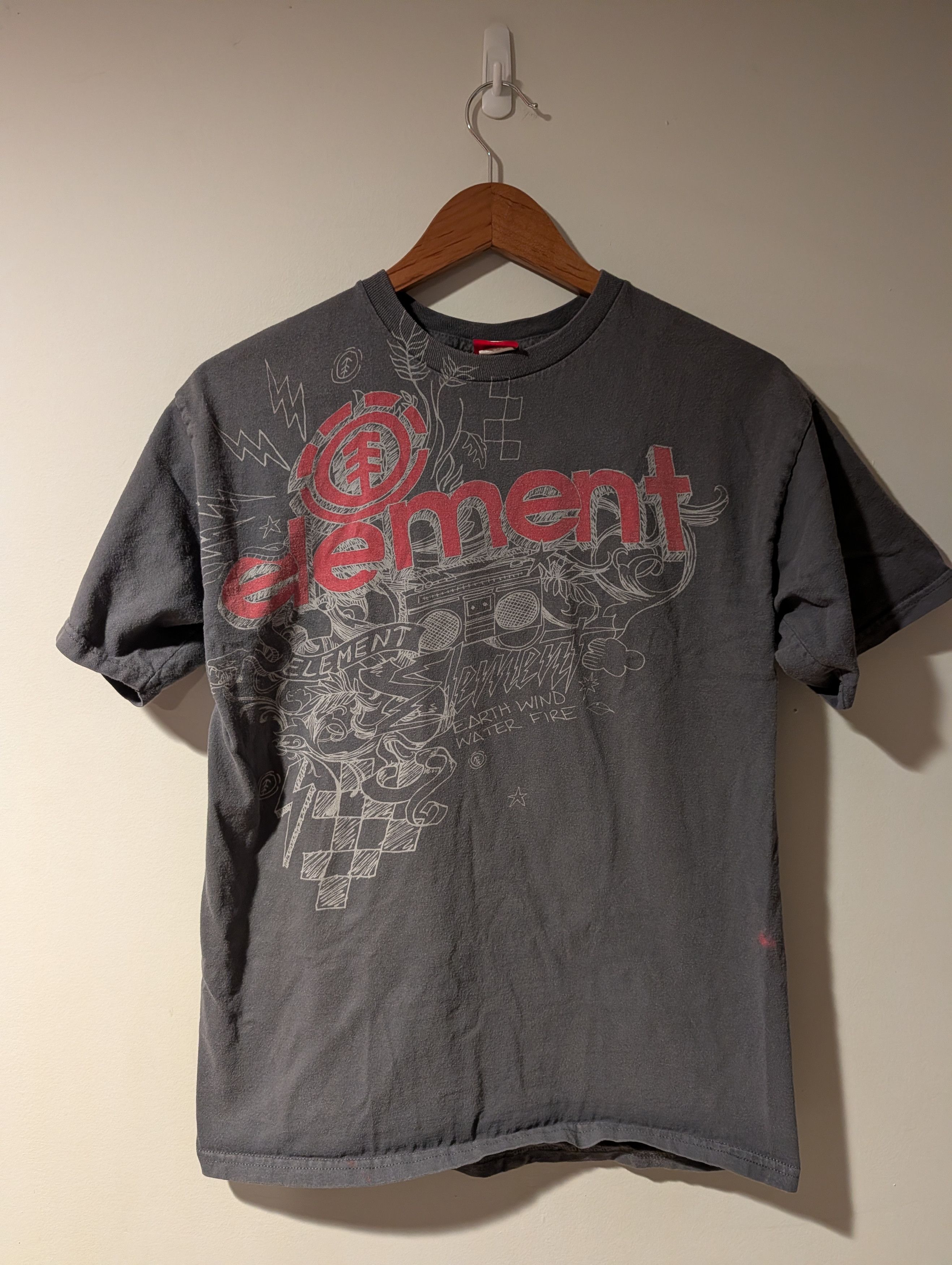 Element VTG Element Skateboards T-Shirt Spellout Boombox Y2K Skater Size US M / EU 48-50 / 2 - 1 Thumbnail