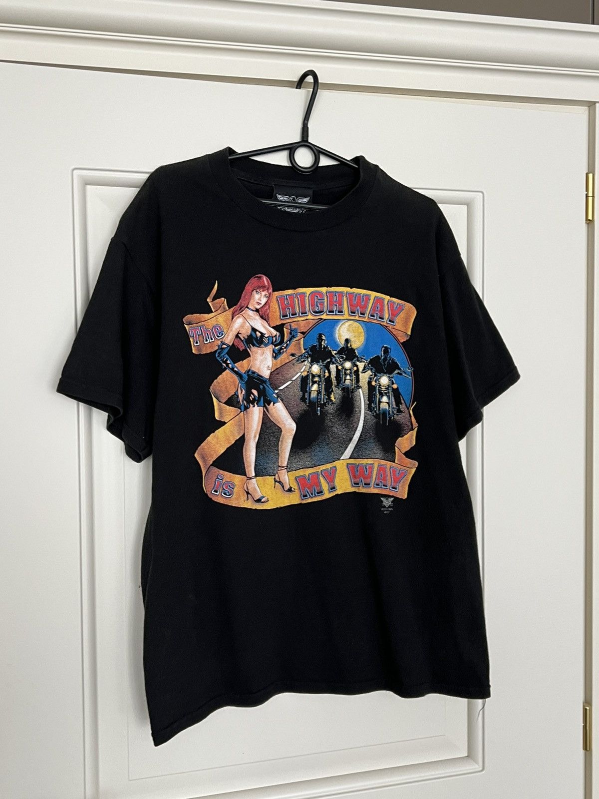 Vintage Vintage 2001 American Biker Tee T-Shirt Size US XL / EU 56 / 4 - 3 Thumbnail