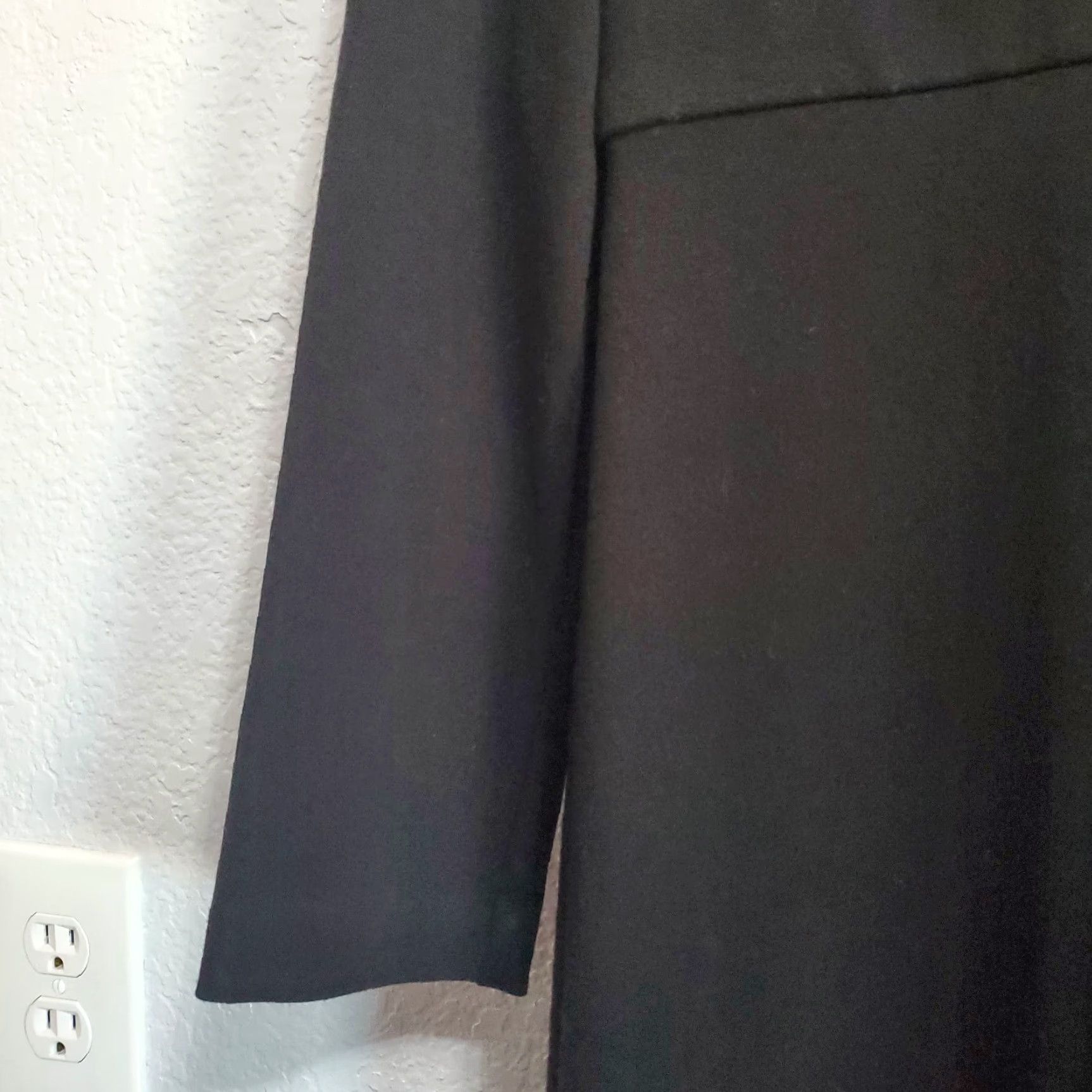 Coldwater Creek Coldwater Creek Dress Midi Black Long Sleeve Empire Waist V Neck Stretch Size 14 Size XL / US 12-14 / IT 48-50 - 7 Thumbnail