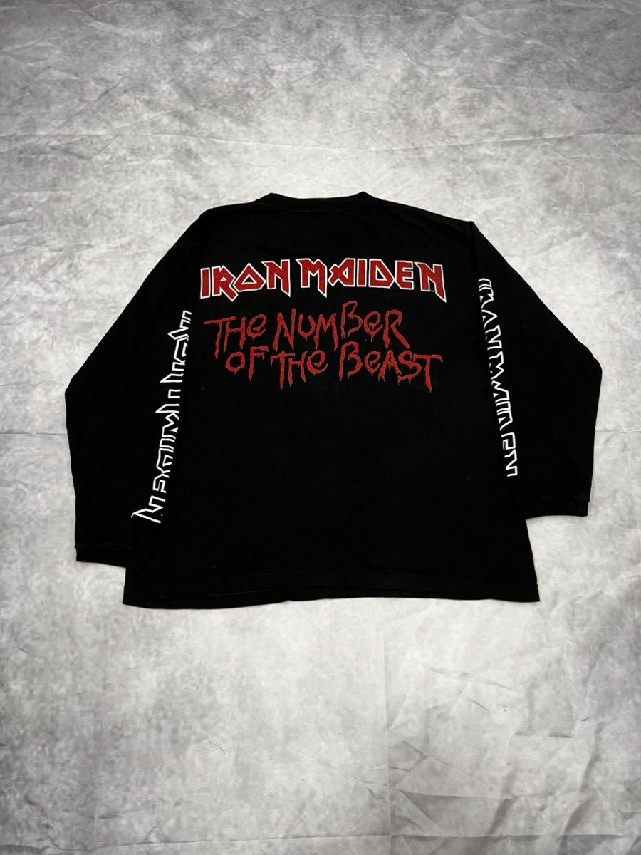 Iron Maiden Iron Maiden The Number Of The Beast 1982 Vintage Longsleeve Size US L / EU 52-54 / 3 - 7 Thumbnail