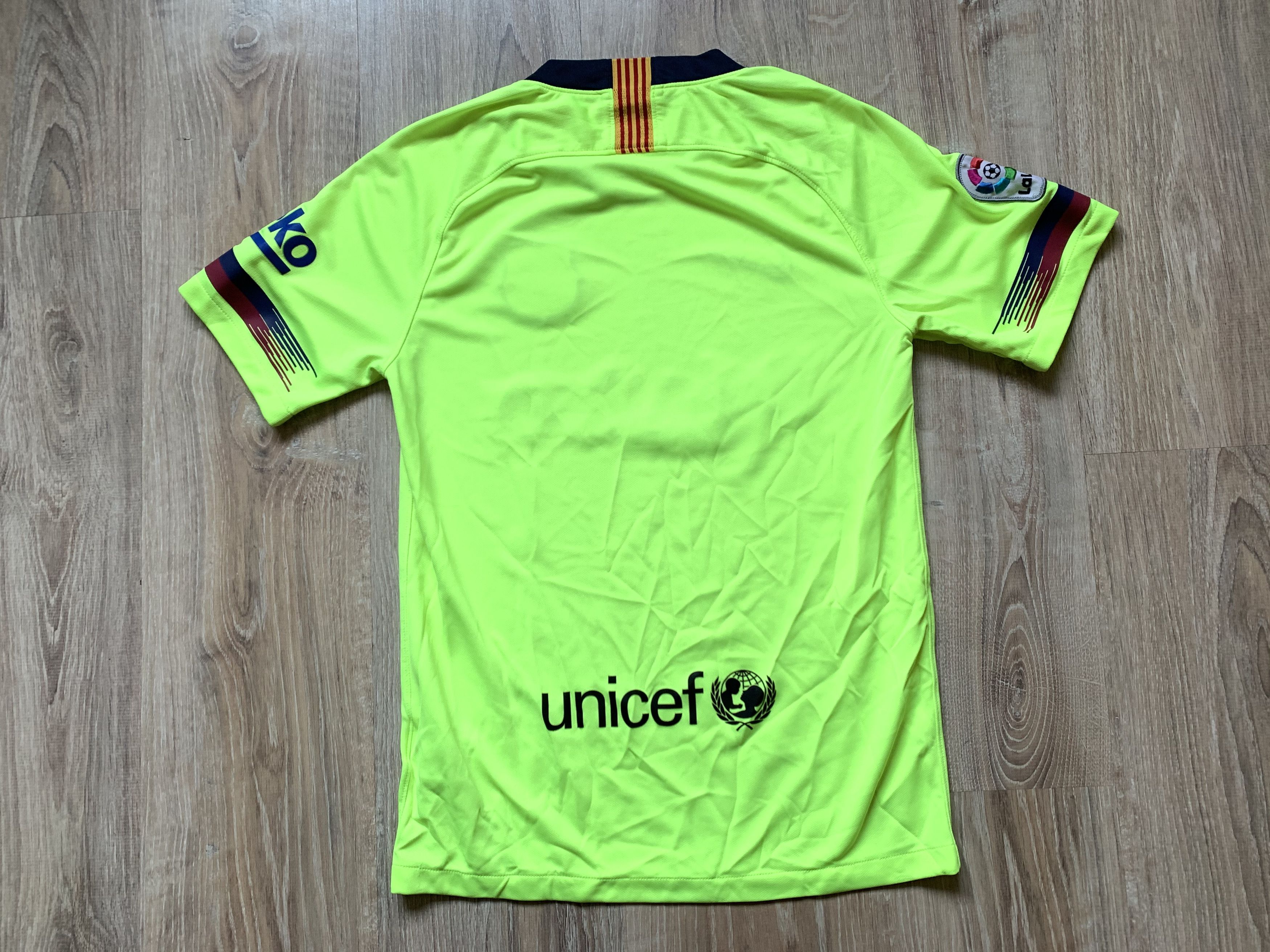 Nike × Vintage Nike FC Barcelona Away Shirt Liga Patch 2018-2019 Size US S / EU 44-46 / 1 - 2 Thumbnail