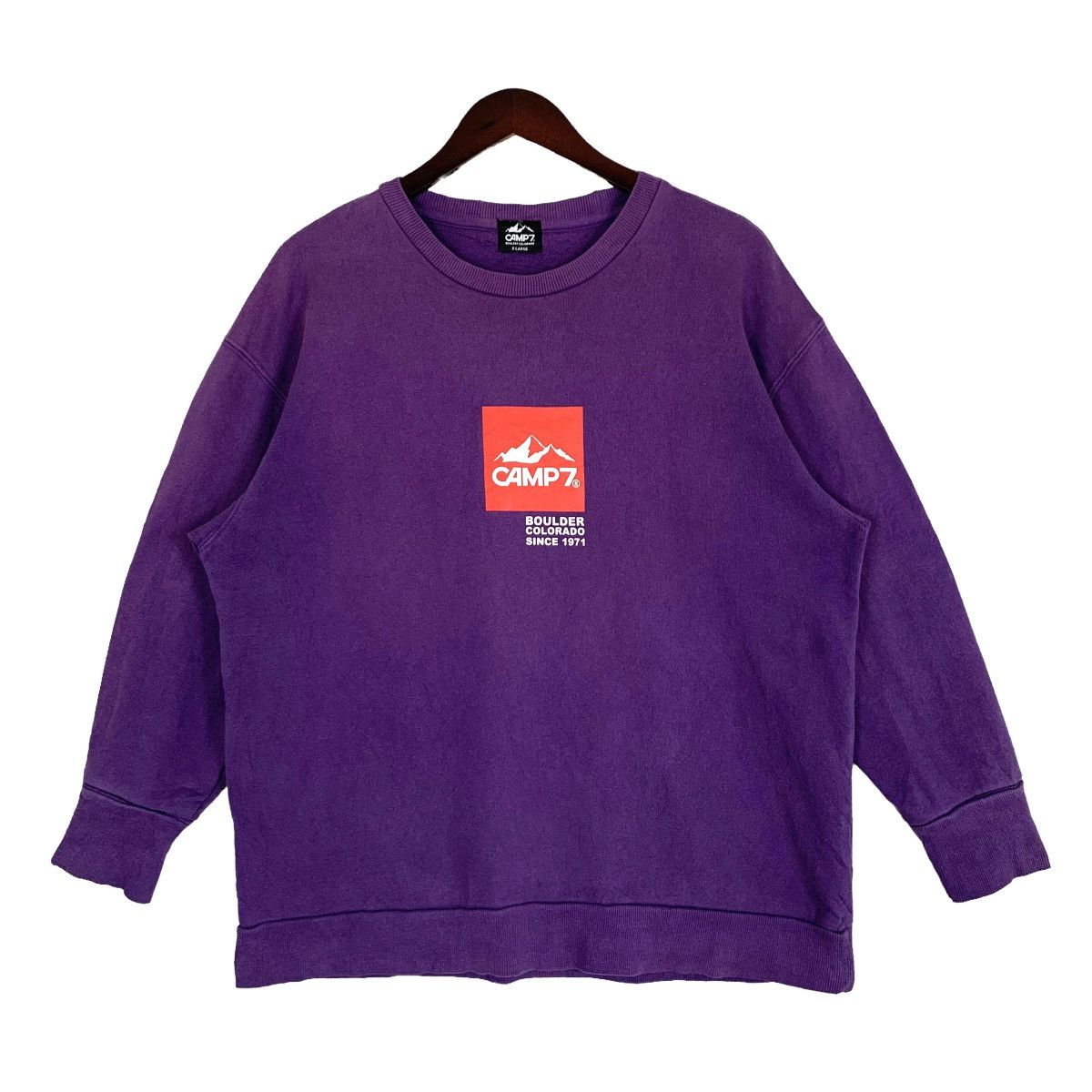 Vintage Camp7 Boulder Colorado Crewneck Sweatshirt Size M