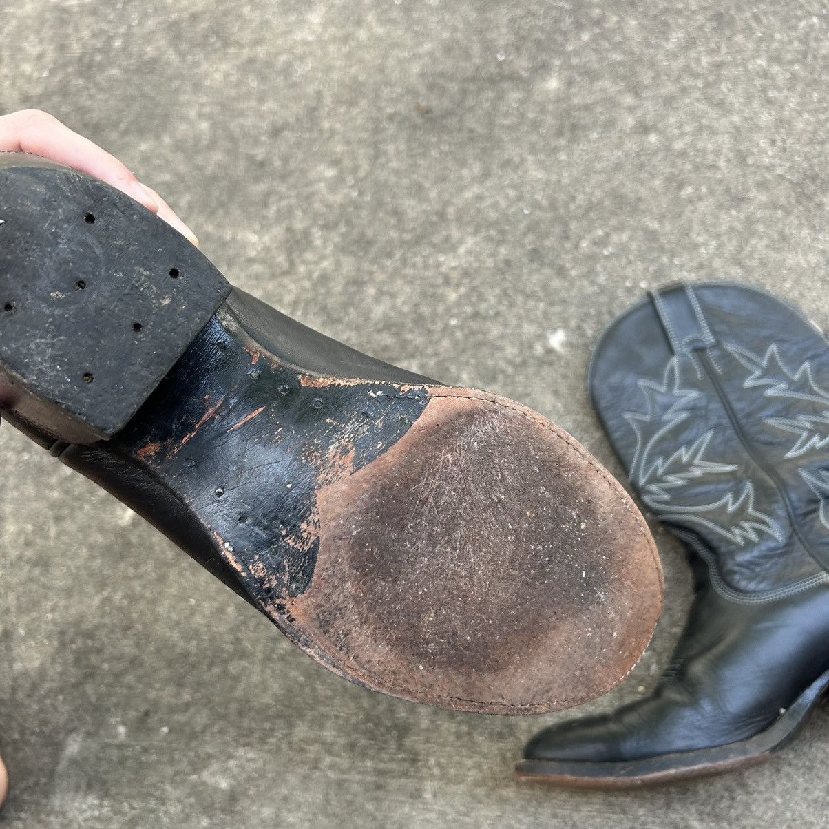Vintage Custom Alberta Cowboy Boots Size US 8.5 / EU 41-42 - 5 Thumbnail