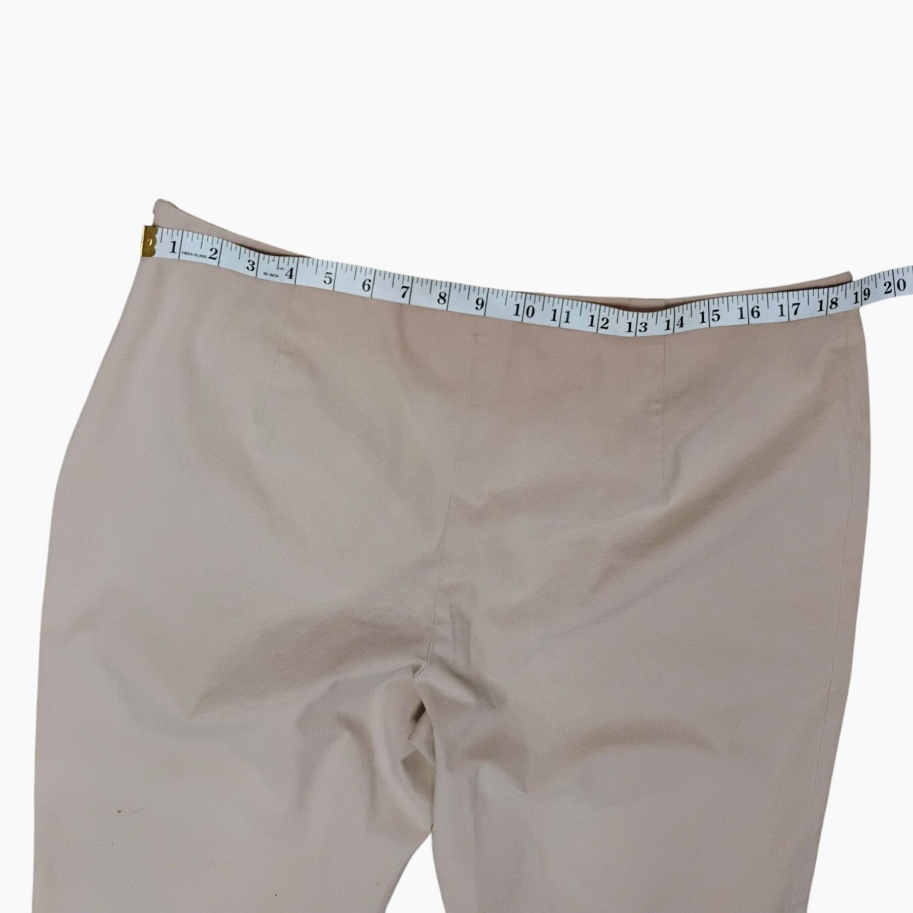 Piazza Sempione Piazza Sempione Audrey Beige Ankle Pants, IT 54 / US 18 XL, Size 40" / US 18 - 6 Thumbnail