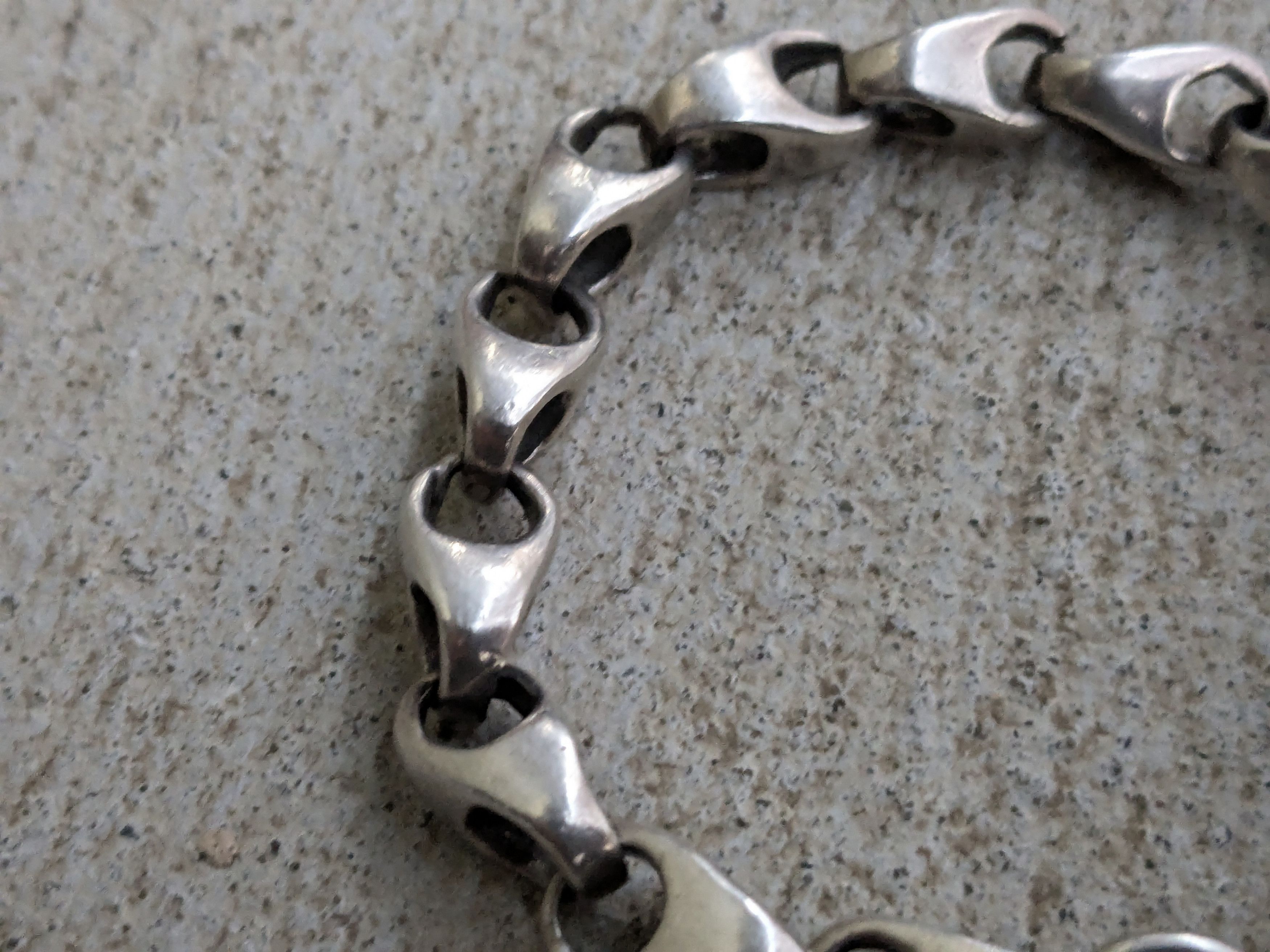 Jewelry × Vintage Vintage Sterling Silver Bracelet Modern Abstract Punk Size ONE SIZE - 4 Thumbnail