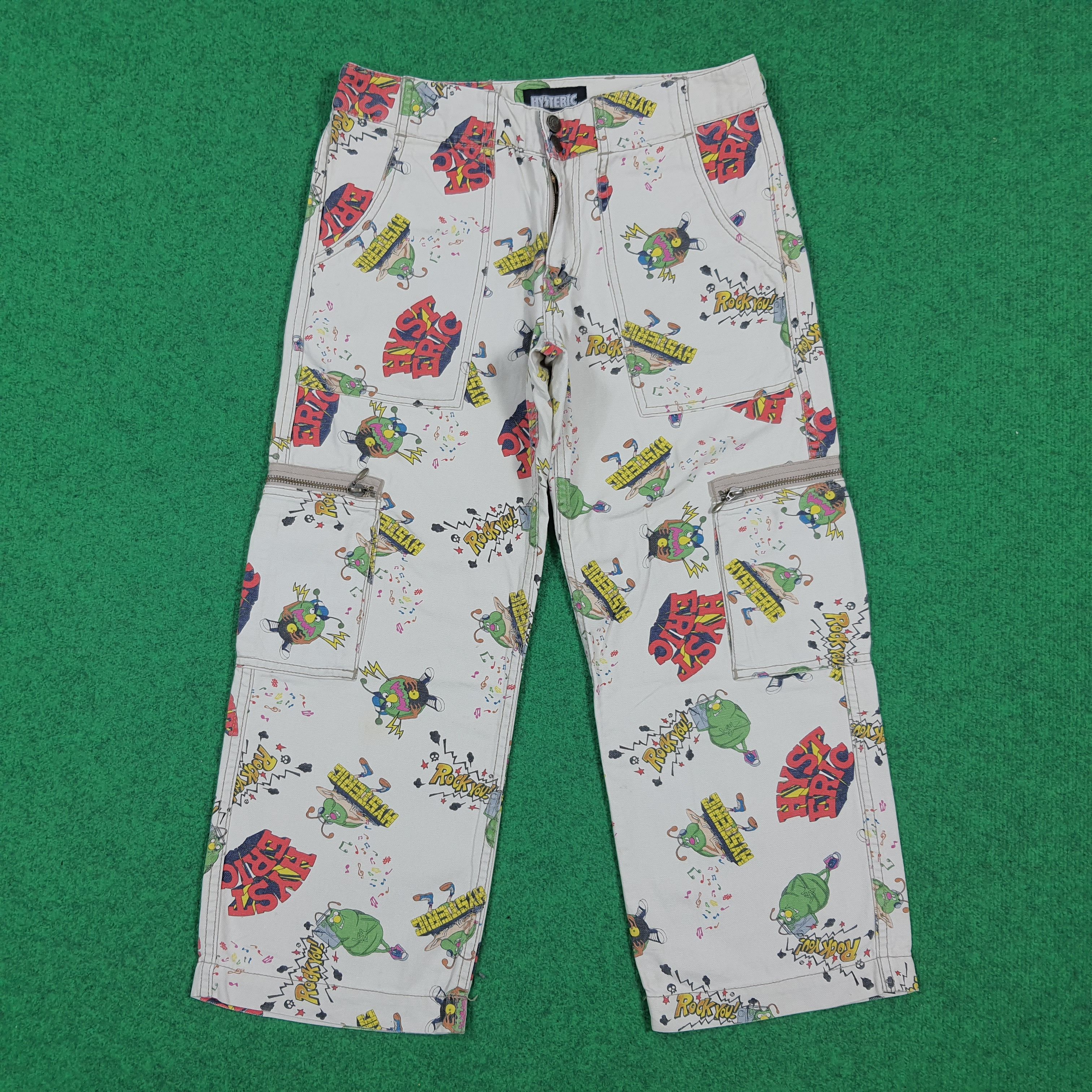 Hysteric Glamour Hysteric Glamour Japan Over Print Cargo Graphics Pants E1N32 Size US 28 / EU 44 - 1 Thumbnail