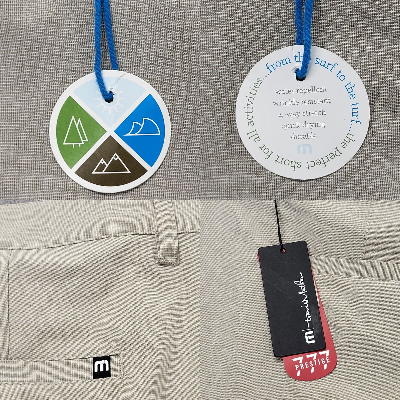 TravisMathew Travis Mathew Beck Shorts Men’s 42 Golf Chino Tan Be ck? Size US 42 / EU 58 - 9 Thumbnail
