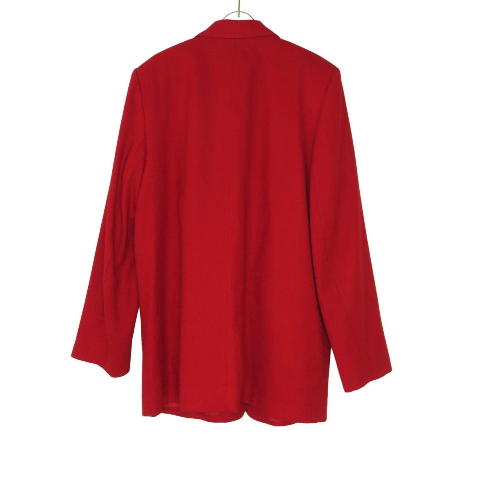 Vintage Vintage Alfred Dunner Red Blazer Jacket Size 12 Large Wool Size L / US 10 / IT 46 - 2 Thumbnail