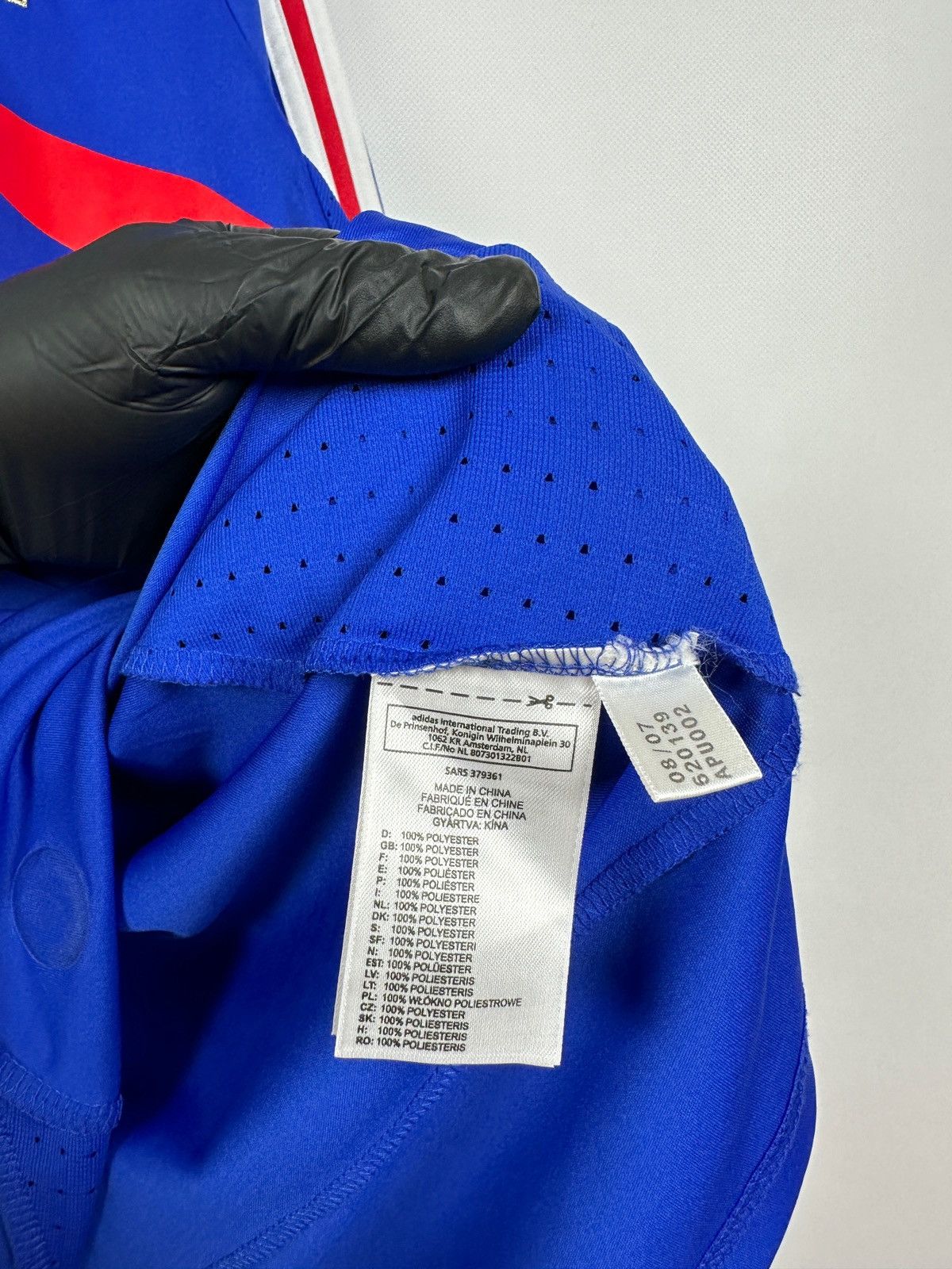 Adidas 2008 Vintage Adidas France National Team Home Soccer Jersey Size US XL / EU 56 / 4 - 16 Thumbnail