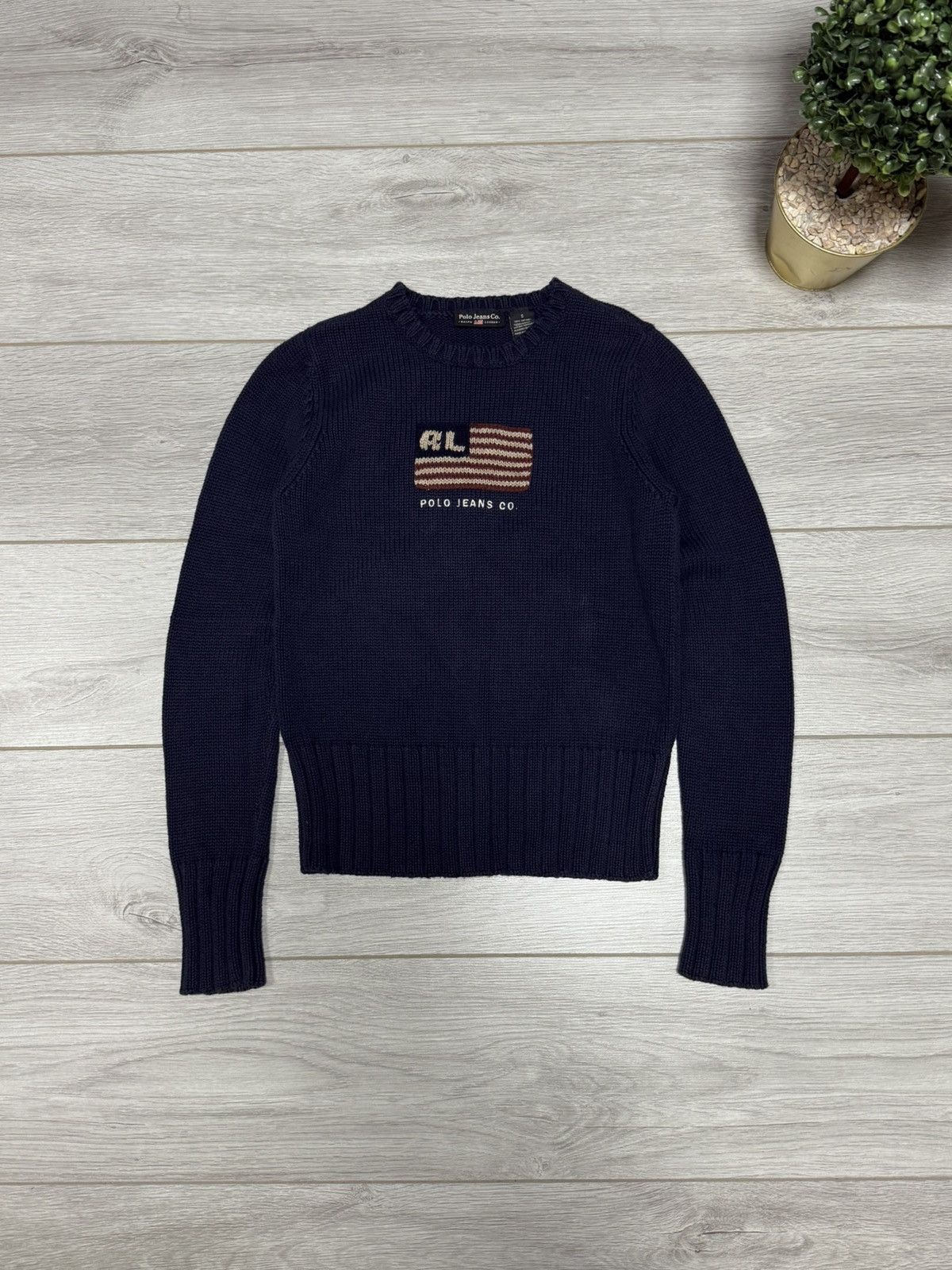Polo Ralph Lauren Polo Ralph Lauren USA flag sweater knitted jeans Size S / US 4 / IT 40 - 1 Thumbnail