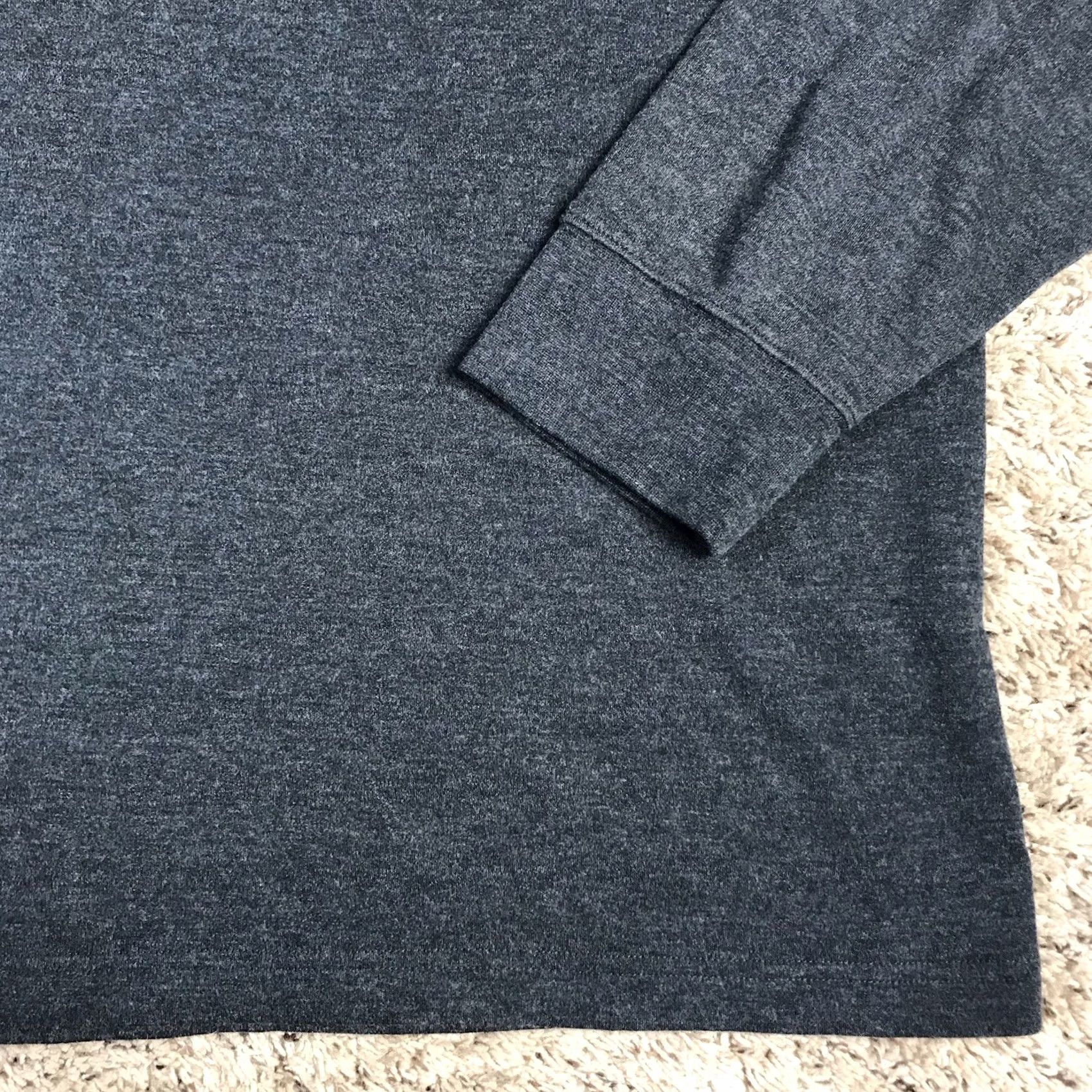 Vintage St. John's Bay Men's 2XL Dark Gray Mockneck Long Sleeve T-Shirt Size US XXL / EU 58 / 5 - 5 Thumbnail