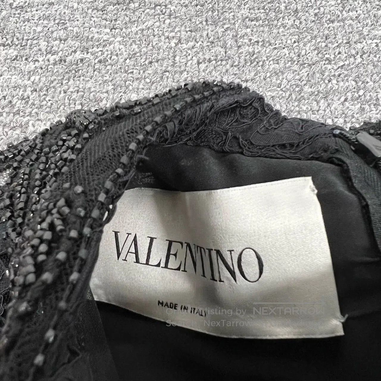 Valentino Valentino Black Beaded Lace Dress. Size S / US 4 / IT 40 - 5 Thumbnail