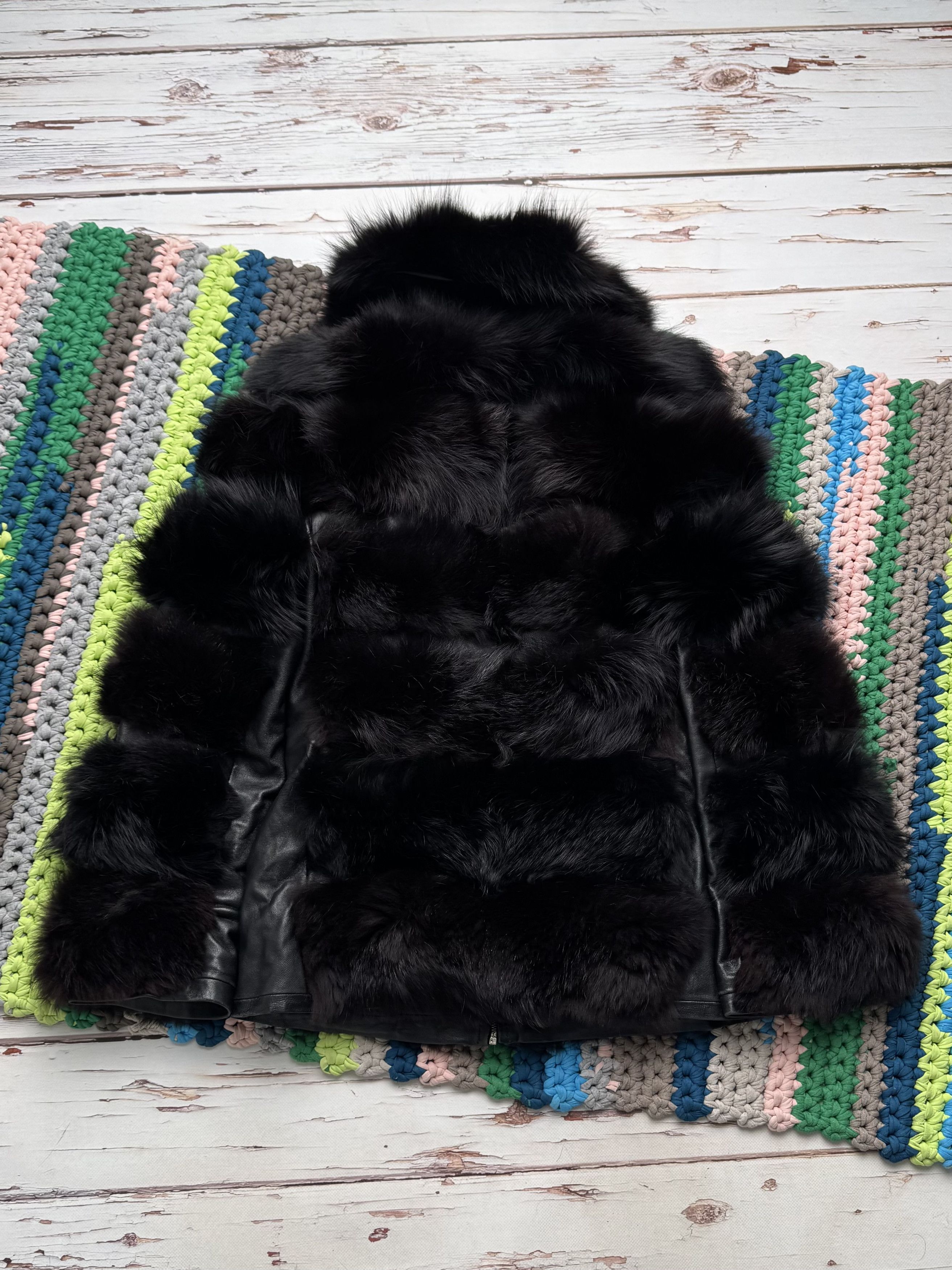 Vintage Women Vintage Leather Real Fur Jacket Winter Coat (D15) Size M / US 6-8 / IT 42-44 - 20 Thumbnail