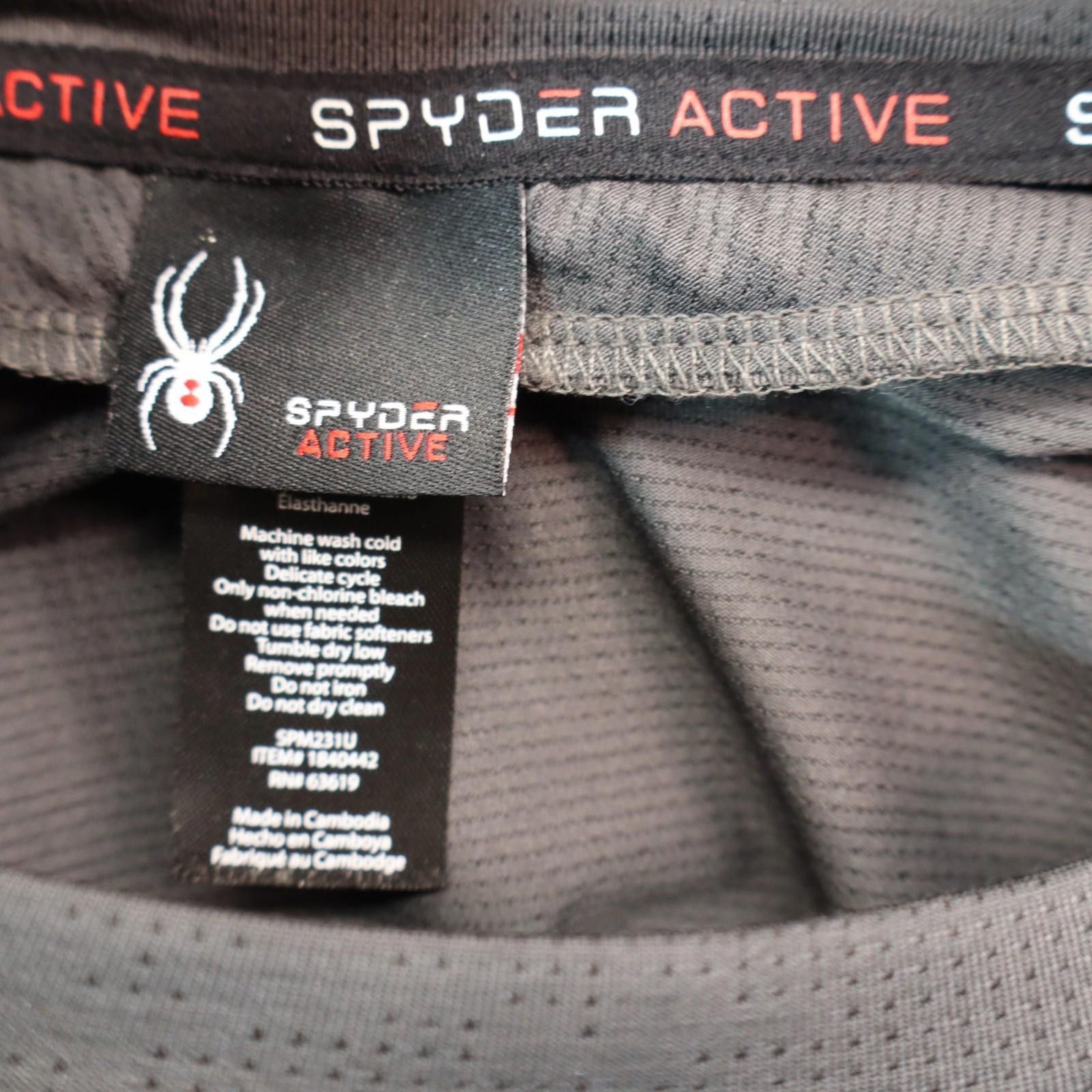 Spyder Spyder Active T-Shirt Men Large Black Crew Neck Performance Size US L / EU 52-54 / 3 - 5 Thumbnail
