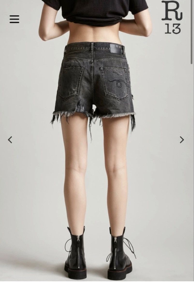 R13 Shredded Slouch Short. Size 29 Size 29" - 4 Thumbnail