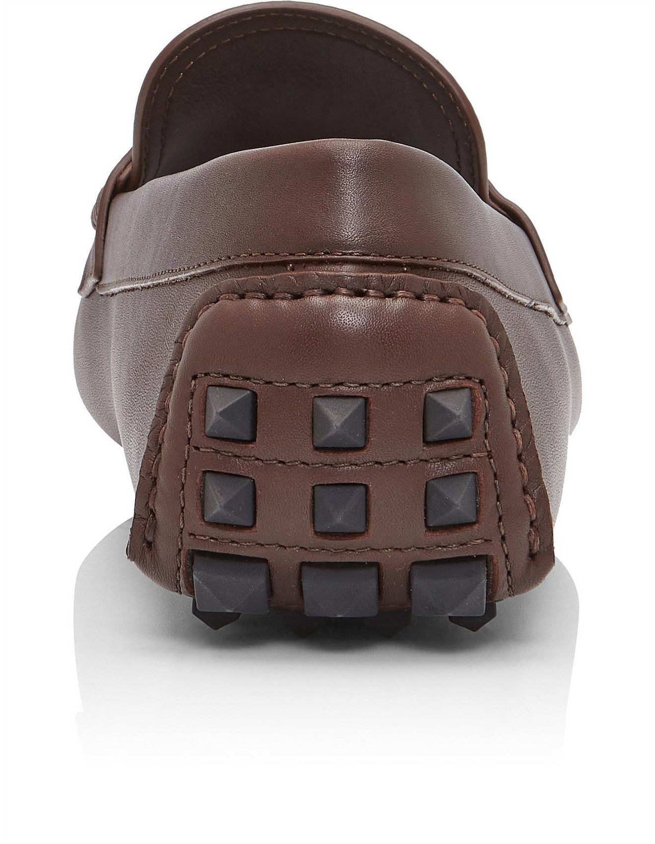 Valentino o1y0525 Logo Leather Loafers in Chocolate Brown Size US 7 / EU 40 - 5 Thumbnail