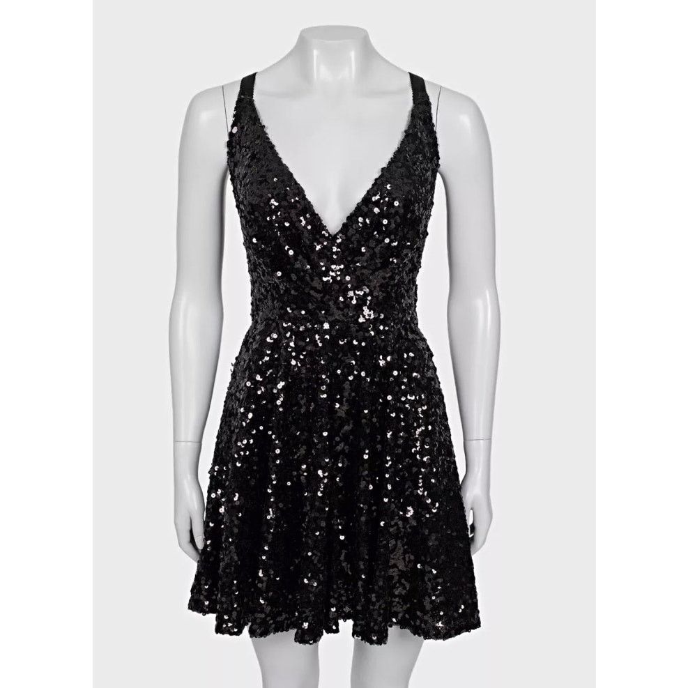 Dolce & Gabbana Dolce & Gabbana Black Sequin Party Dress - Size IT42/M Size M / US 6-8 / IT 42-44 - 1 Thumbnail